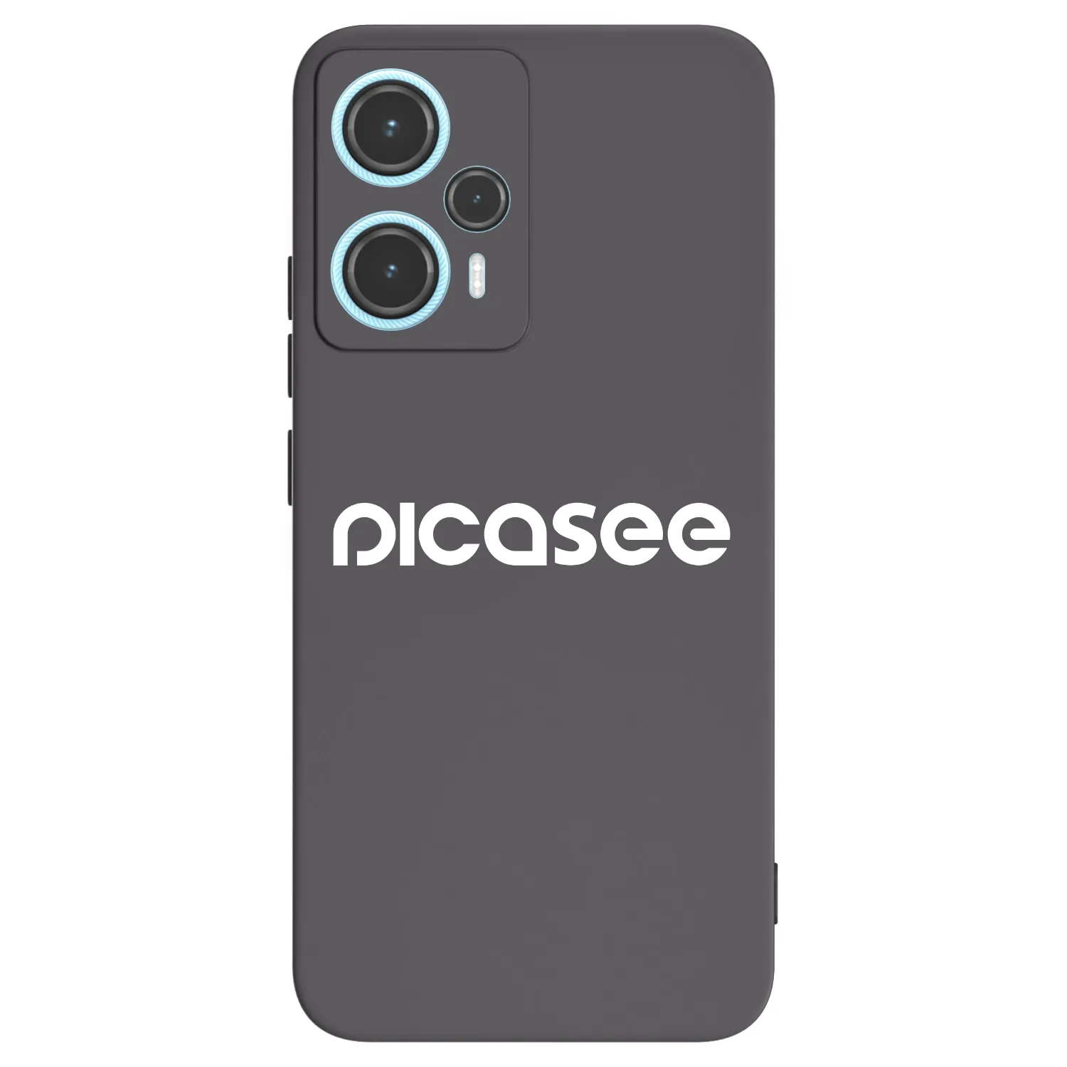Picasee Μαύρη θήκη σιλικόνης για Xiaomi Poco F5 - Picasee - new logo - white