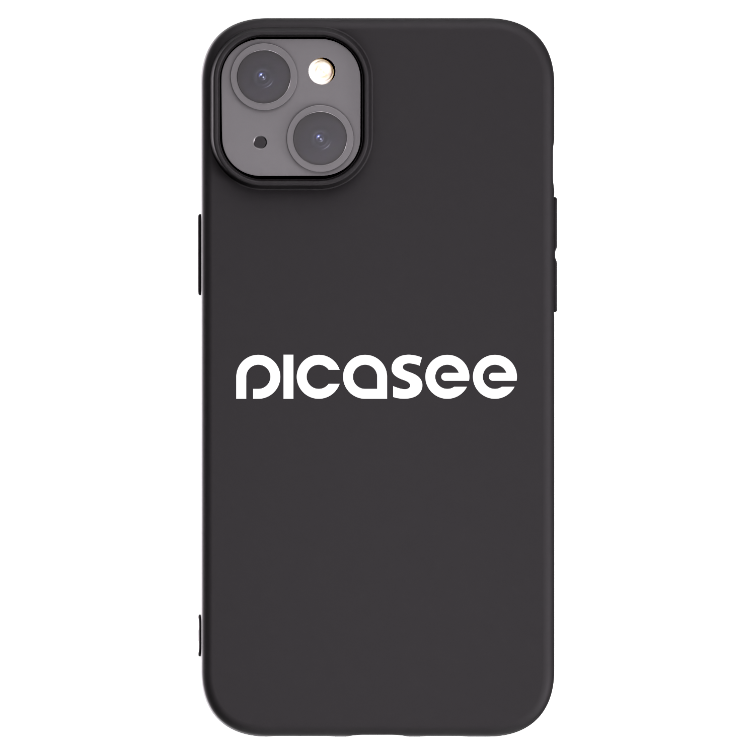 Picasee Μαύρη θήκη σιλικόνης για Apple iPhone 15 Plus - Picasee - new logo - white
