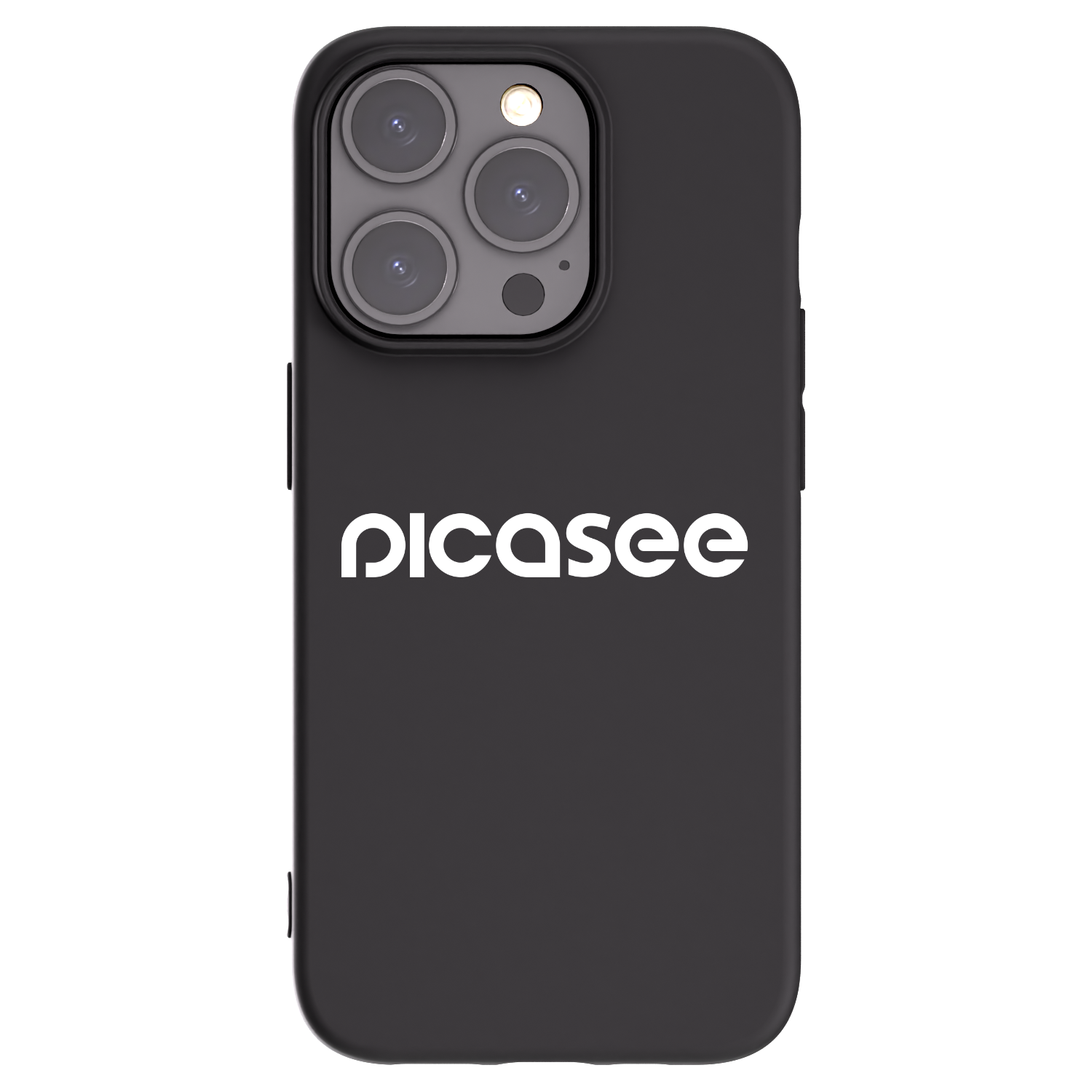 Picasee Μαύρη θήκη σιλικόνης για Apple iPhone 15 Pro - Picasee - new logo - white