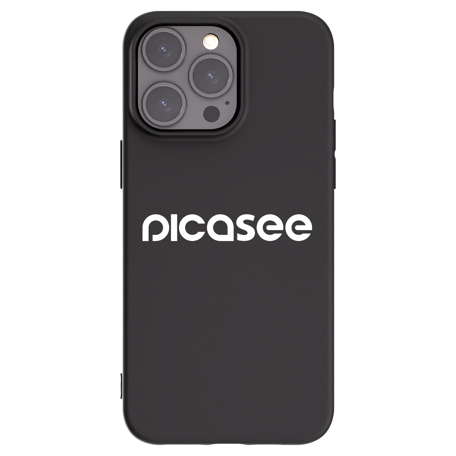 Picasee Μαύρη θήκη σιλικόνης για Apple iPhone 15 Pro Max - Picasee - new logo - white