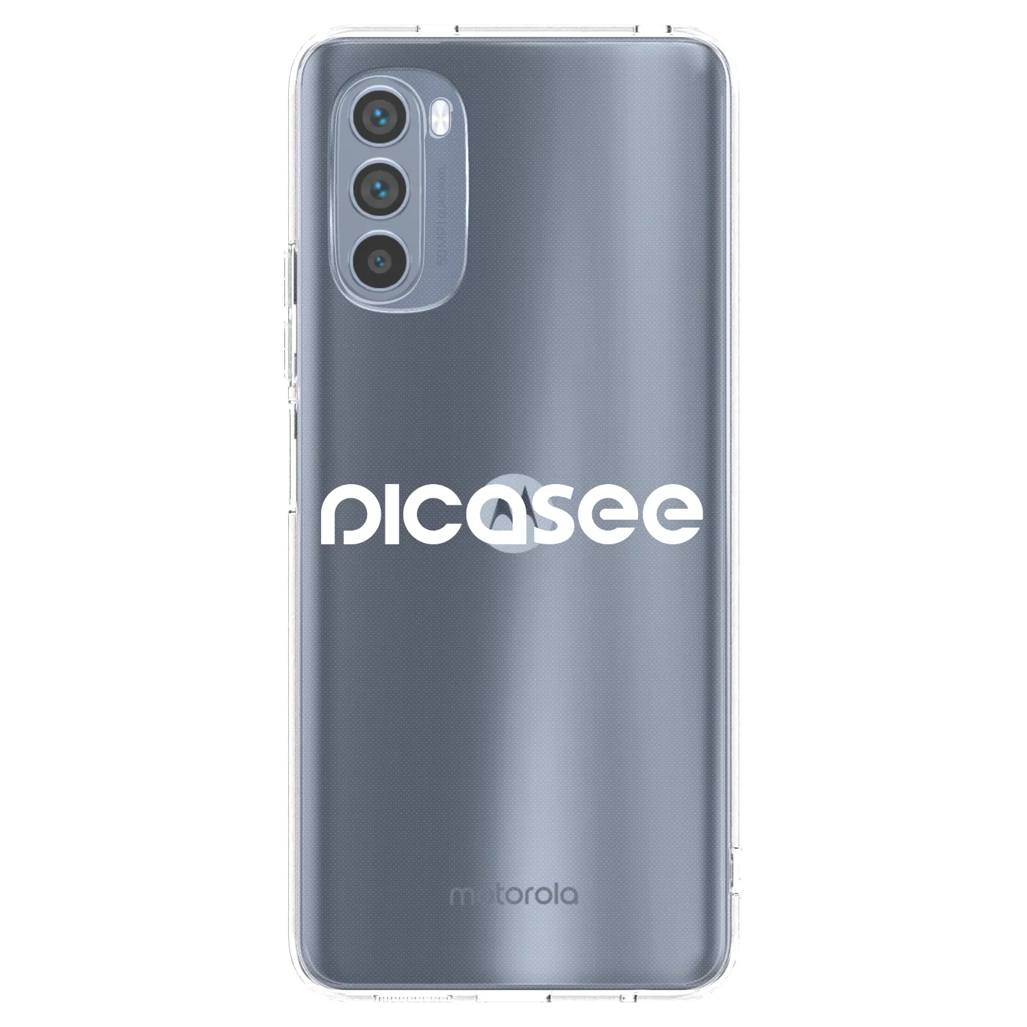 Picasee διαφανής θήκη σιλικόνης Motorola Moto G62 - Picasee - new logo - white