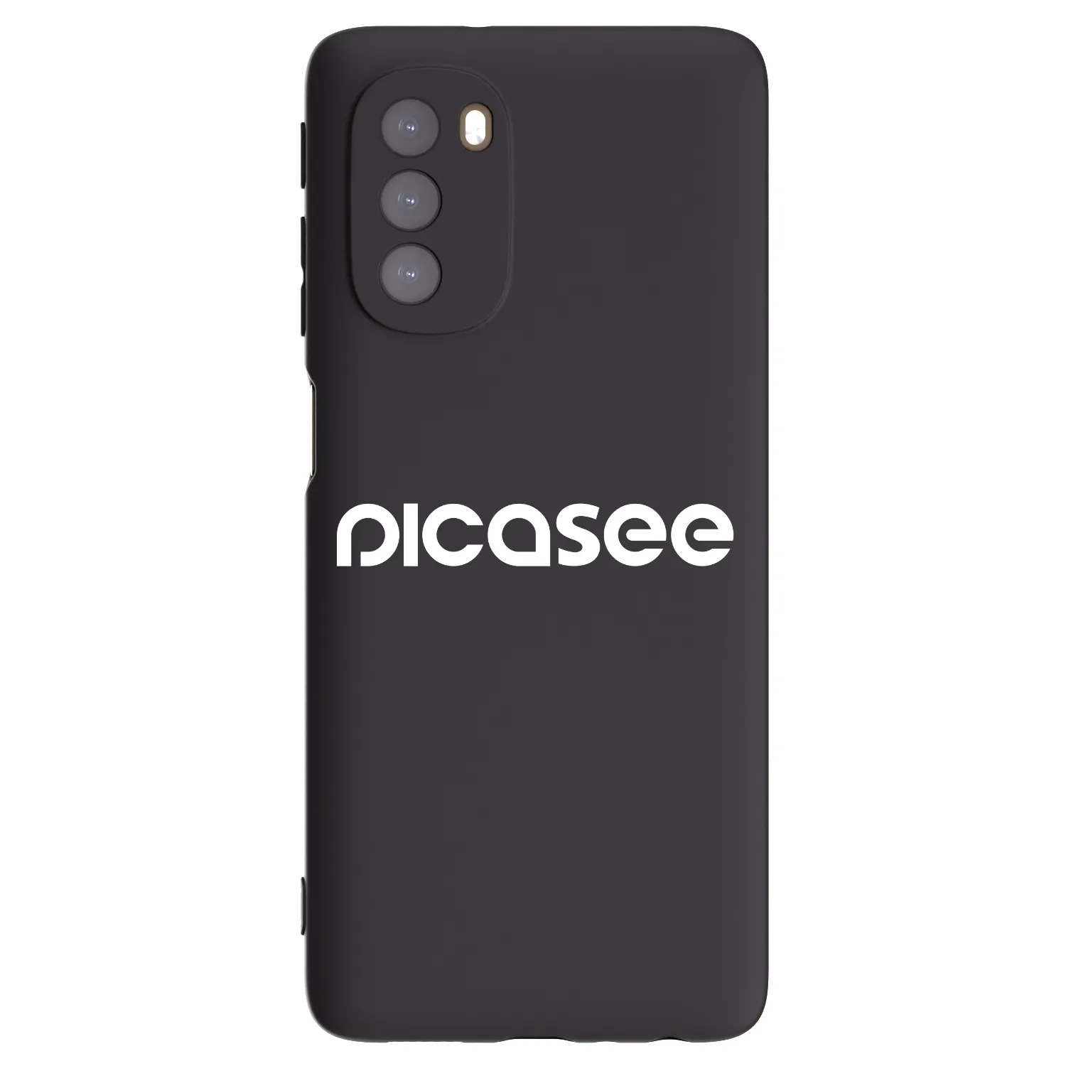 Picasee Μαύρη θήκη σιλικόνης για Motorola Moto G51 - Picasee - new logo - white