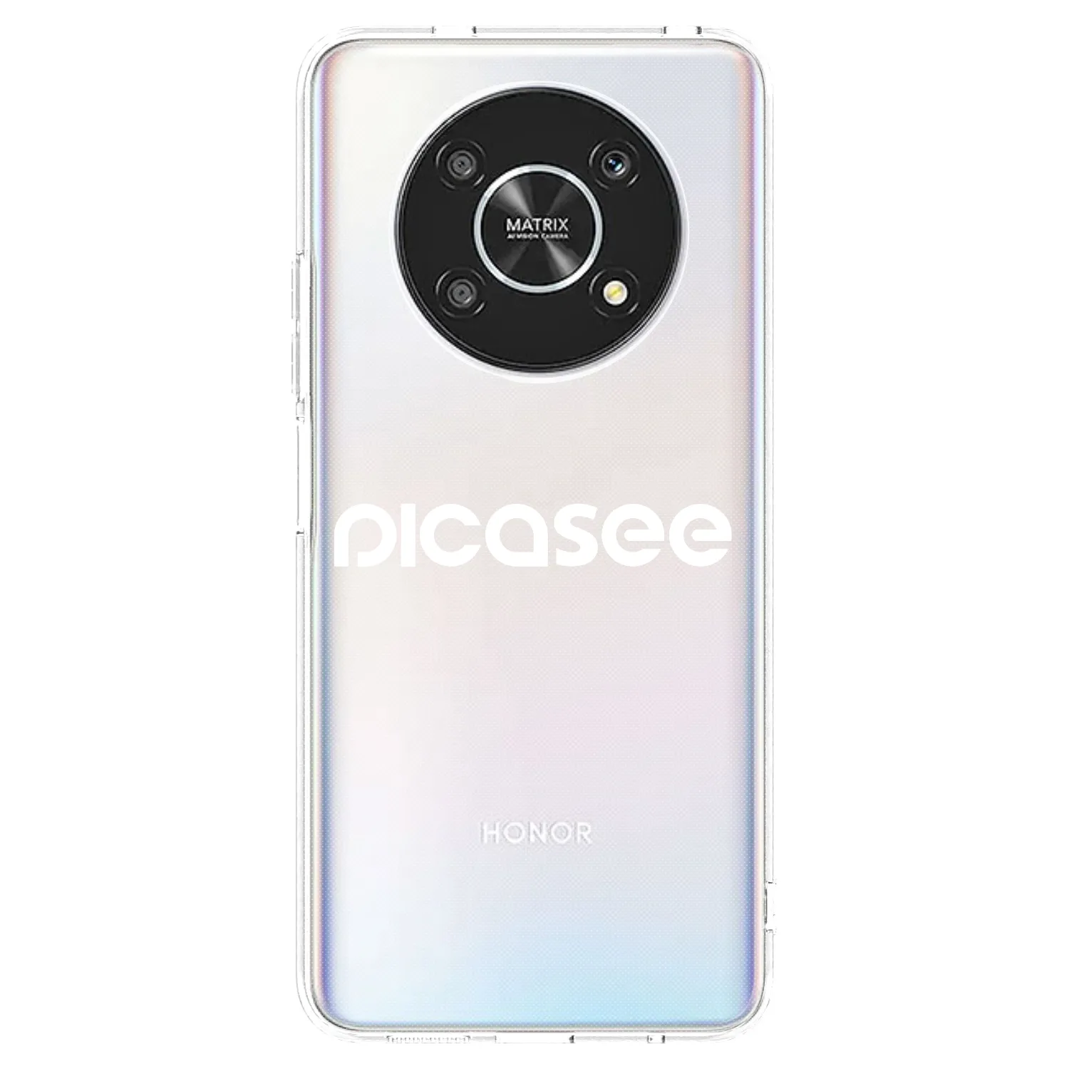 Picasee διαφανής θήκη σιλικόνης Honor Magic4 Lite 5G - Picasee - new logo - white