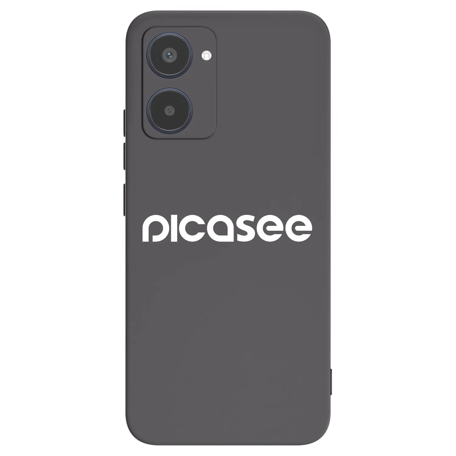 Picasee Μαύρη θήκη σιλικόνης για Realme 10 4G - Picasee - new logo - white