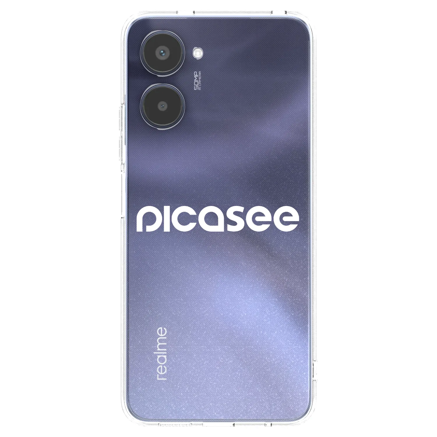 Picasee διαφανής θήκη σιλικόνης Realme 10 4G - Picasee - new logo - white