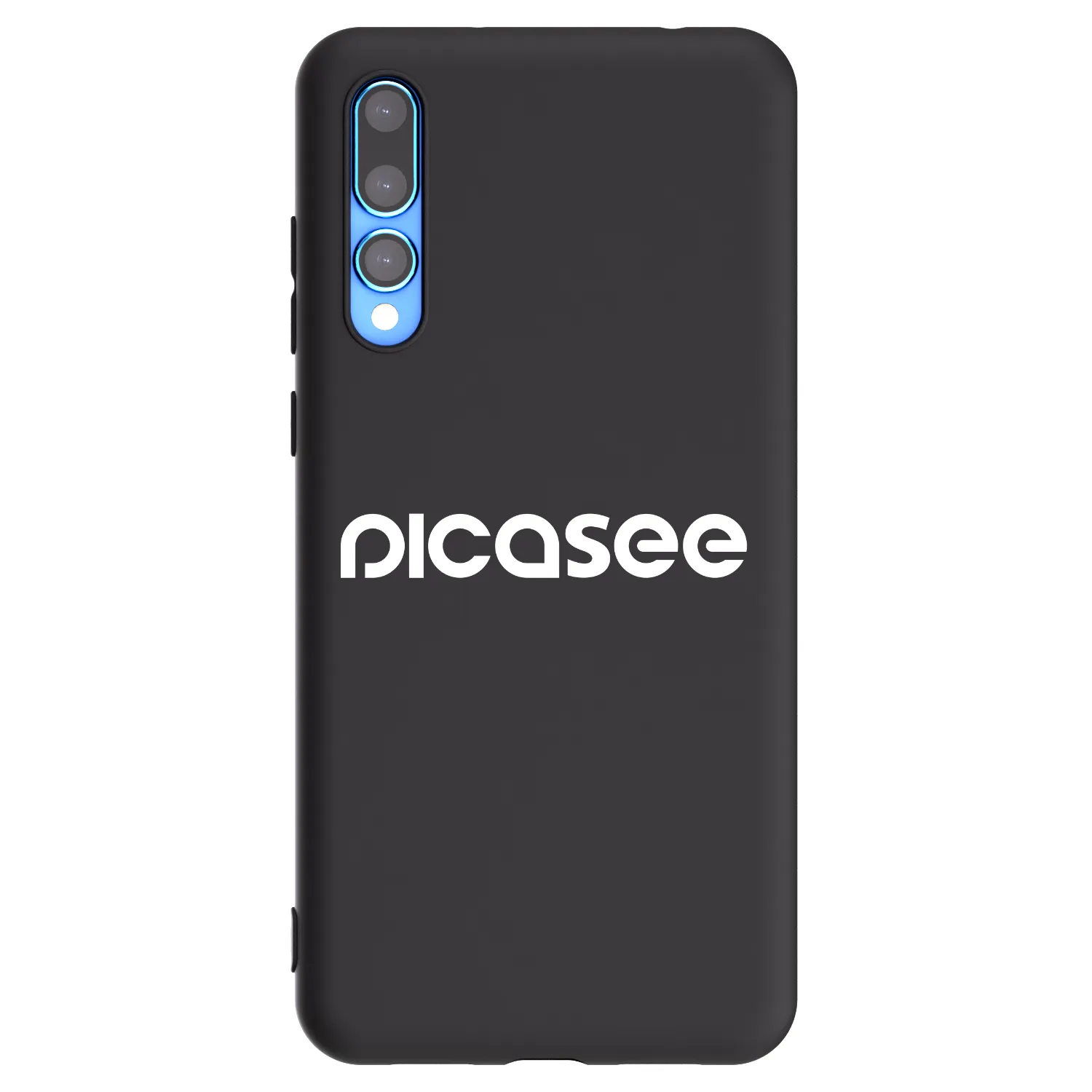 Picasee Μαύρη θήκη σιλικόνης για Huawei P20 Pro - Picasee - new logo - white