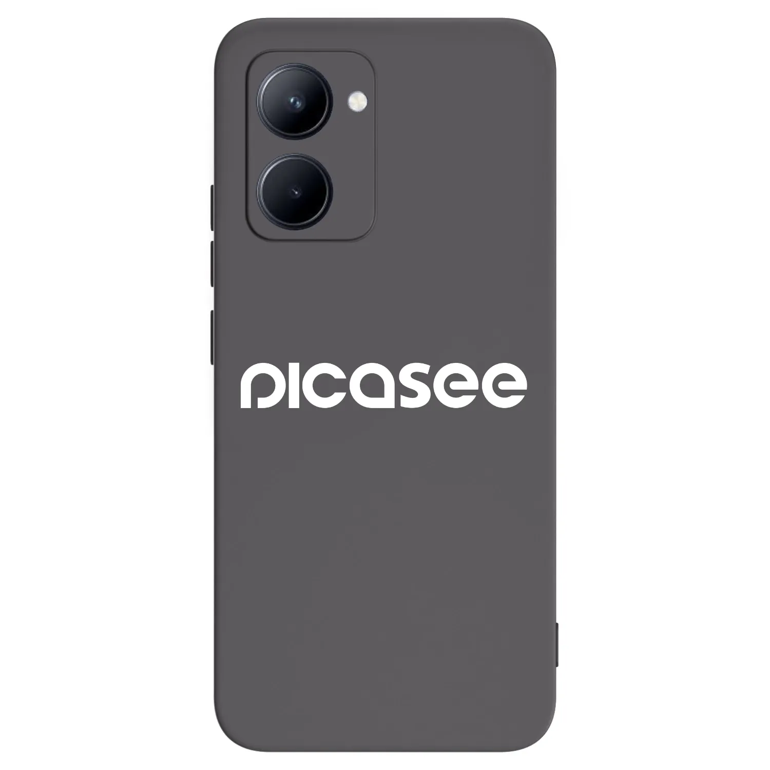 Picasee Μαύρη θήκη σιλικόνης για Realme C33 (2023) - Picasee - new logo - white