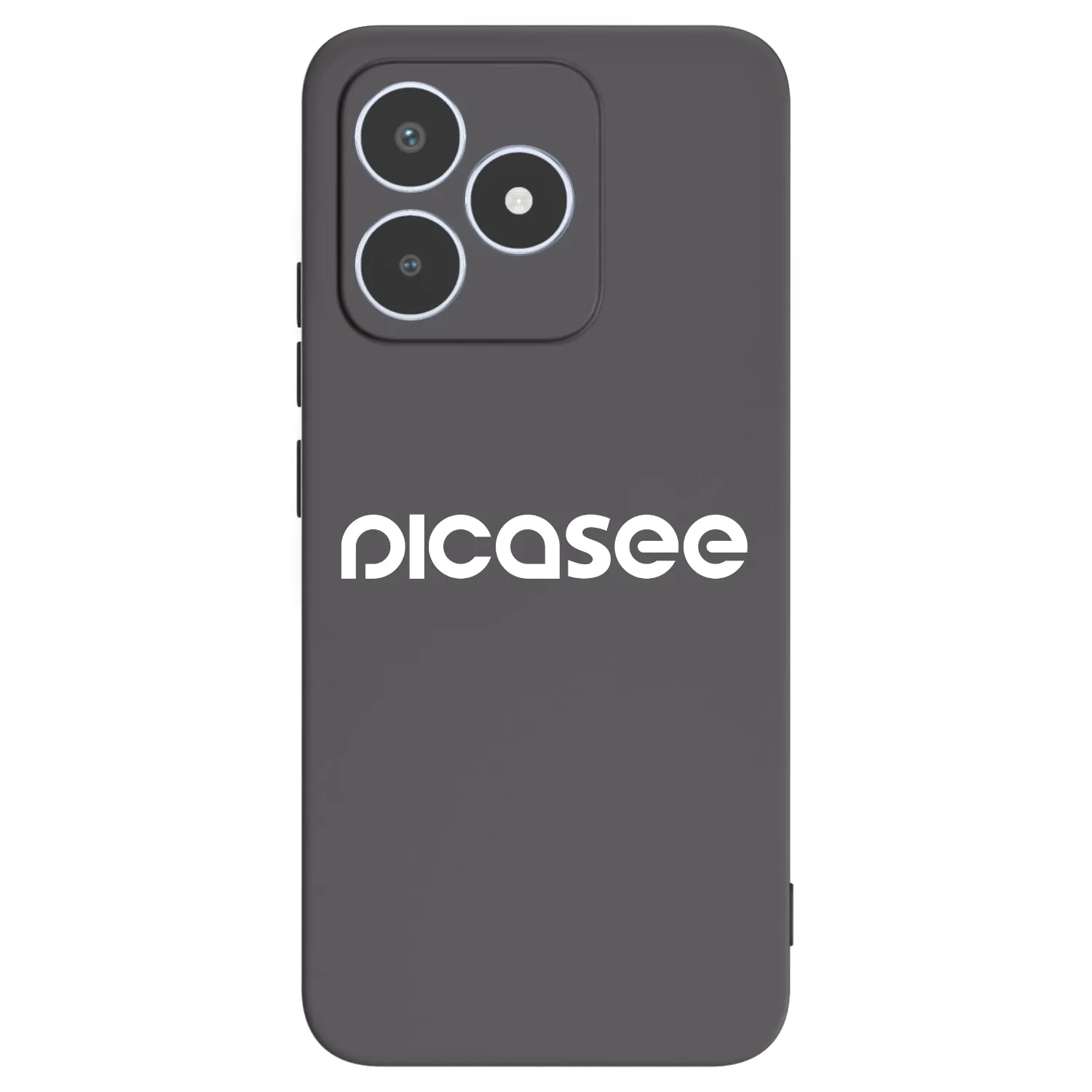 Picasee Μαύρη θήκη σιλικόνης για Realme C53 - Picasee - new logo - white