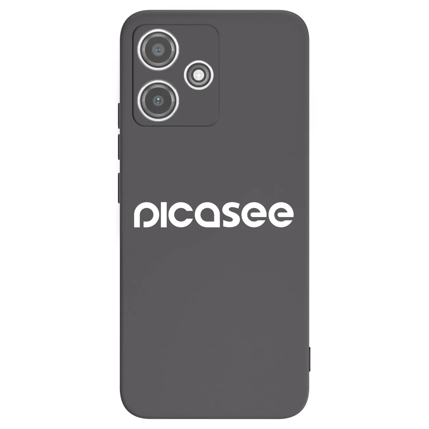 Picasee Μαύρη θήκη σιλικόνης για Xiaomi Redmi 12 5G - Picasee - new logo - white