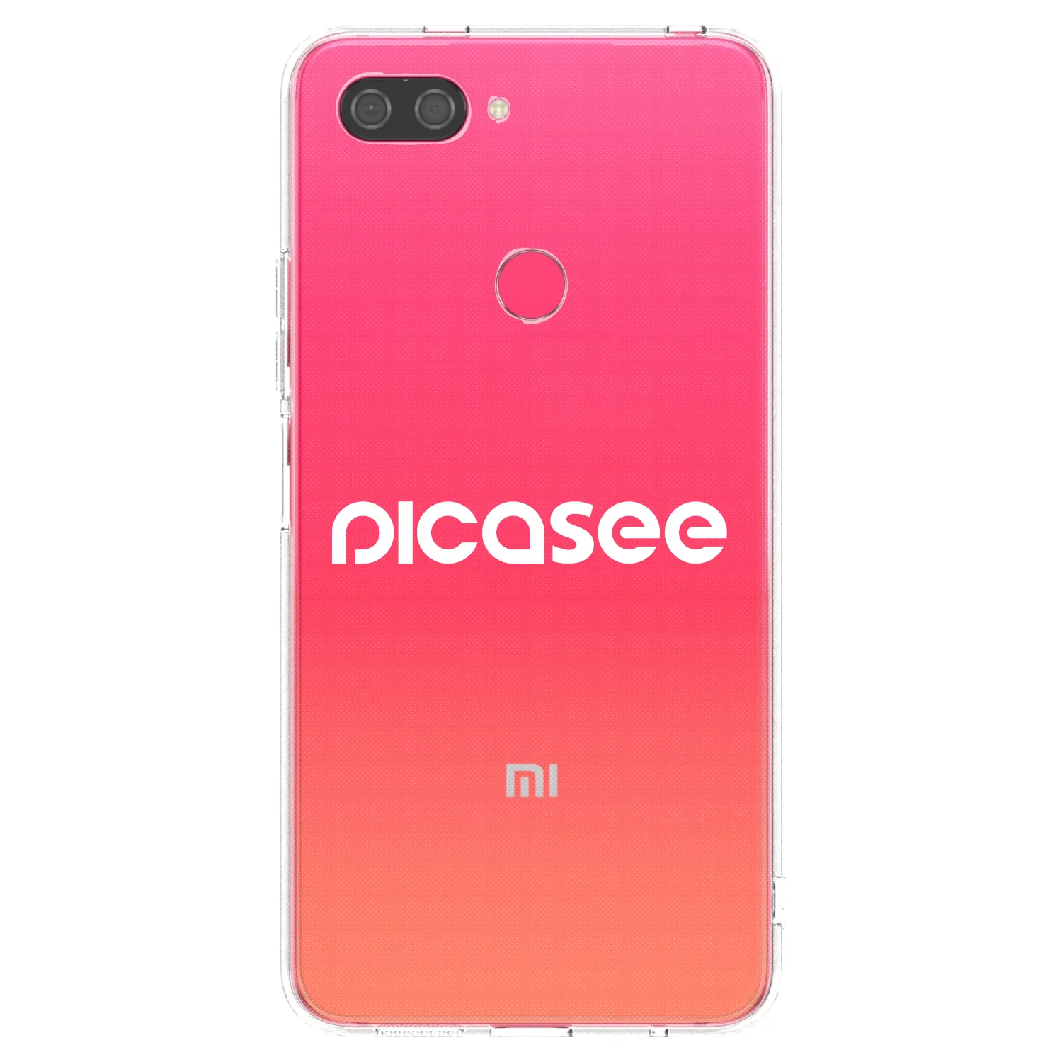 Picasee διαφανής θήκη σιλικόνης Xiaomi Mi 8 Lite - Picasee - new logo - white