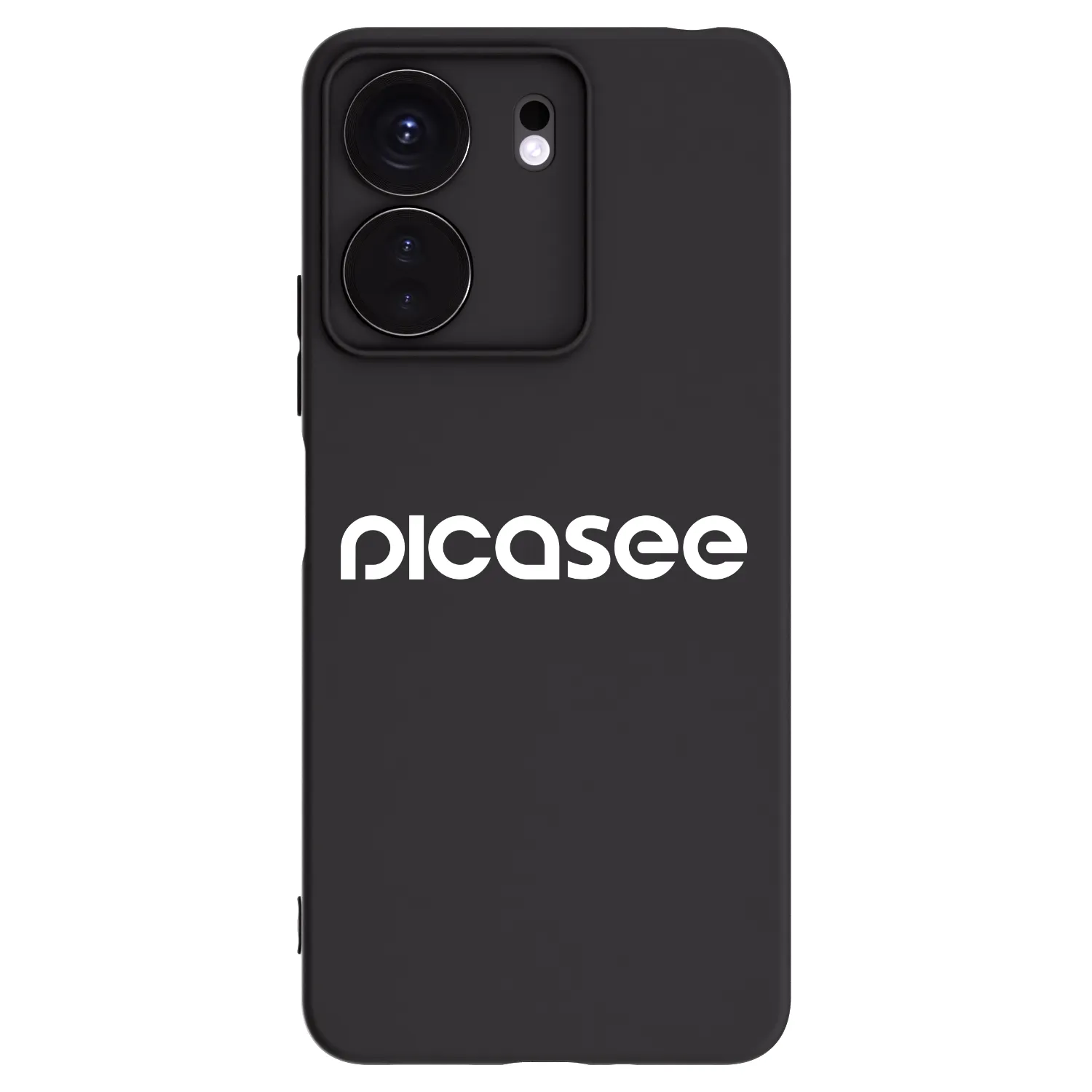 Picasee Μαύρη θήκη σιλικόνης για Xiaomi Redmi 13C 4G - Picasee - new logo - white