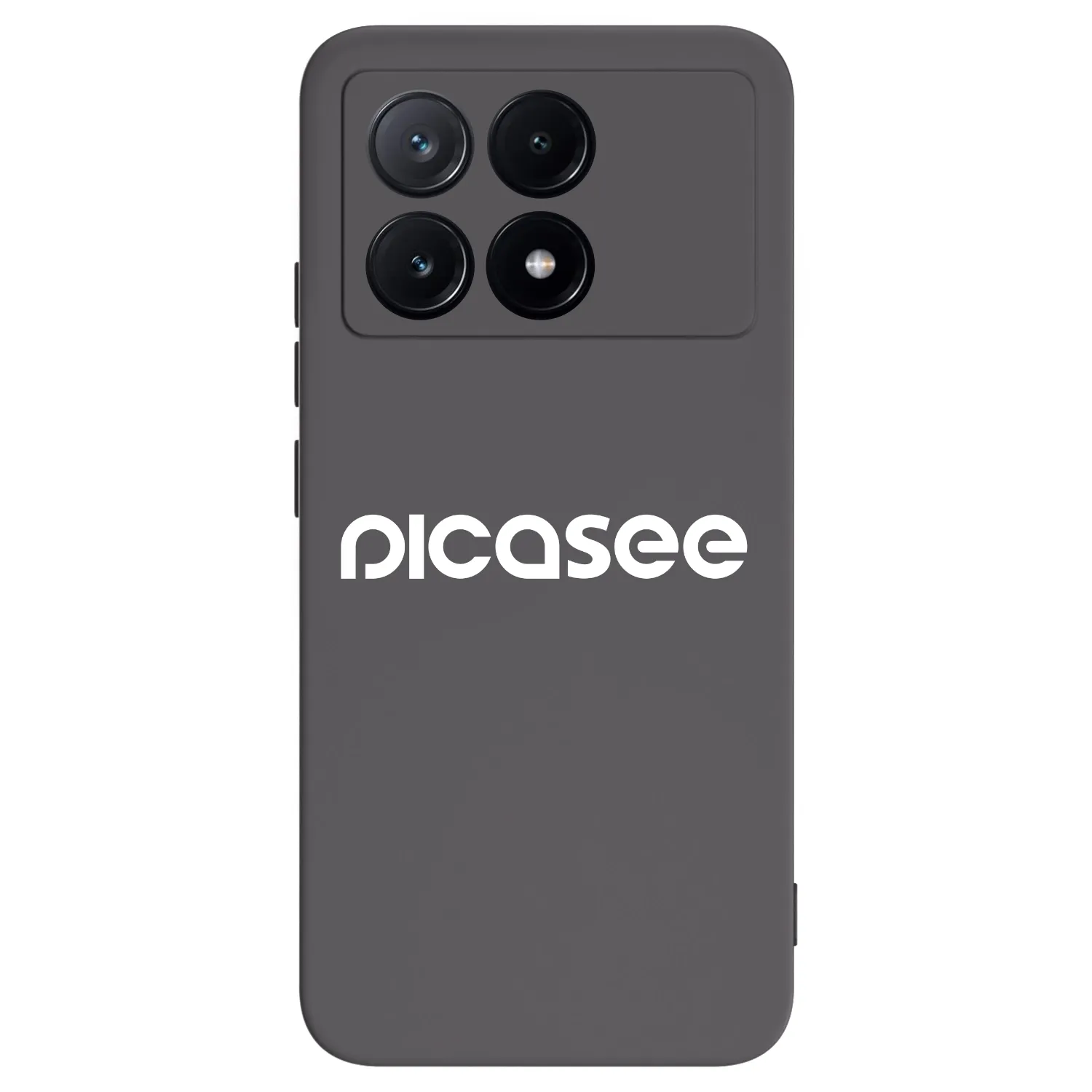 Picasee Μαύρη θήκη σιλικόνης για Xiaomi Poco X6 Pro - Picasee - new logo - white