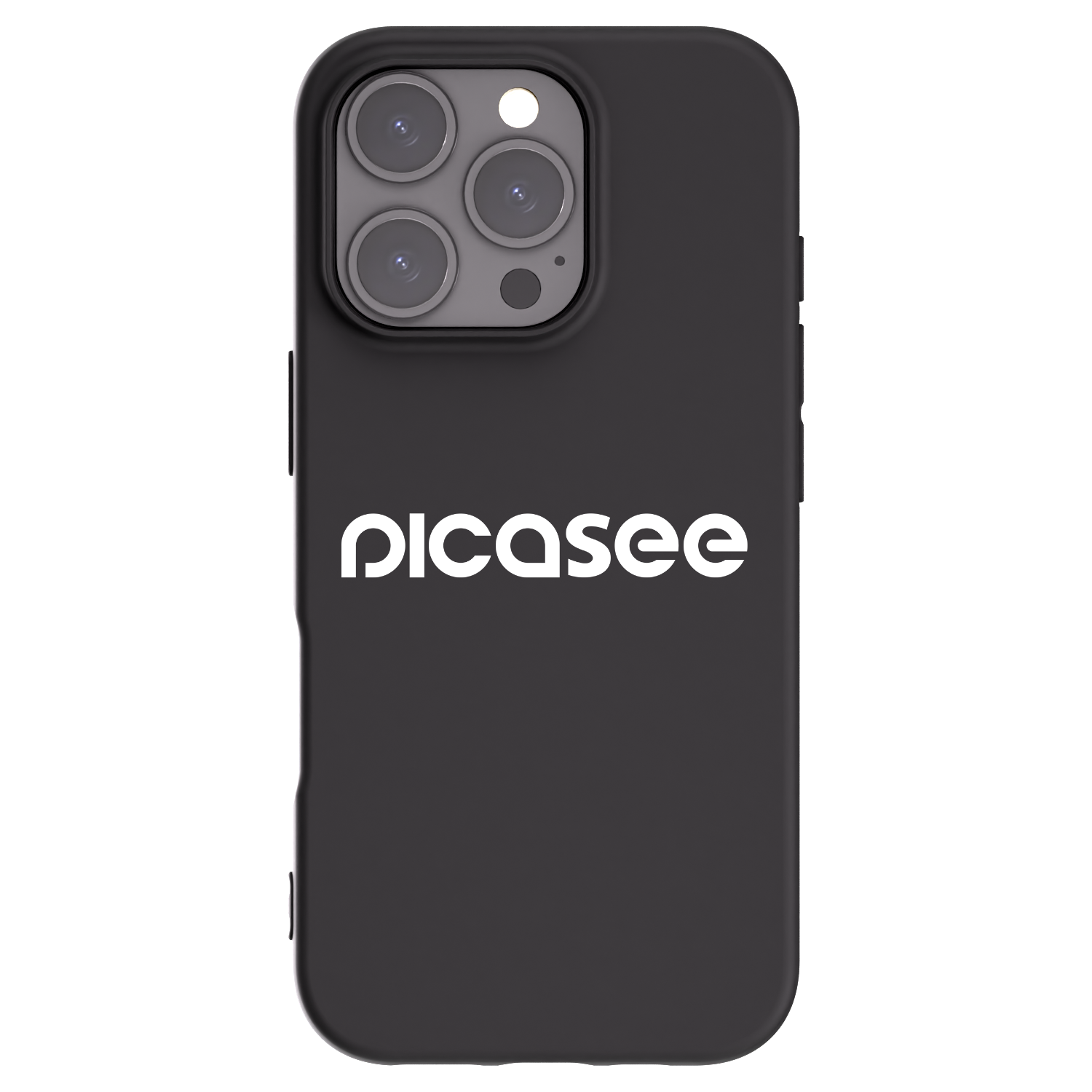 Picasee Μαύρη θήκη σιλικόνης για Apple iPhone 16 Pro - Picasee - new logo - white