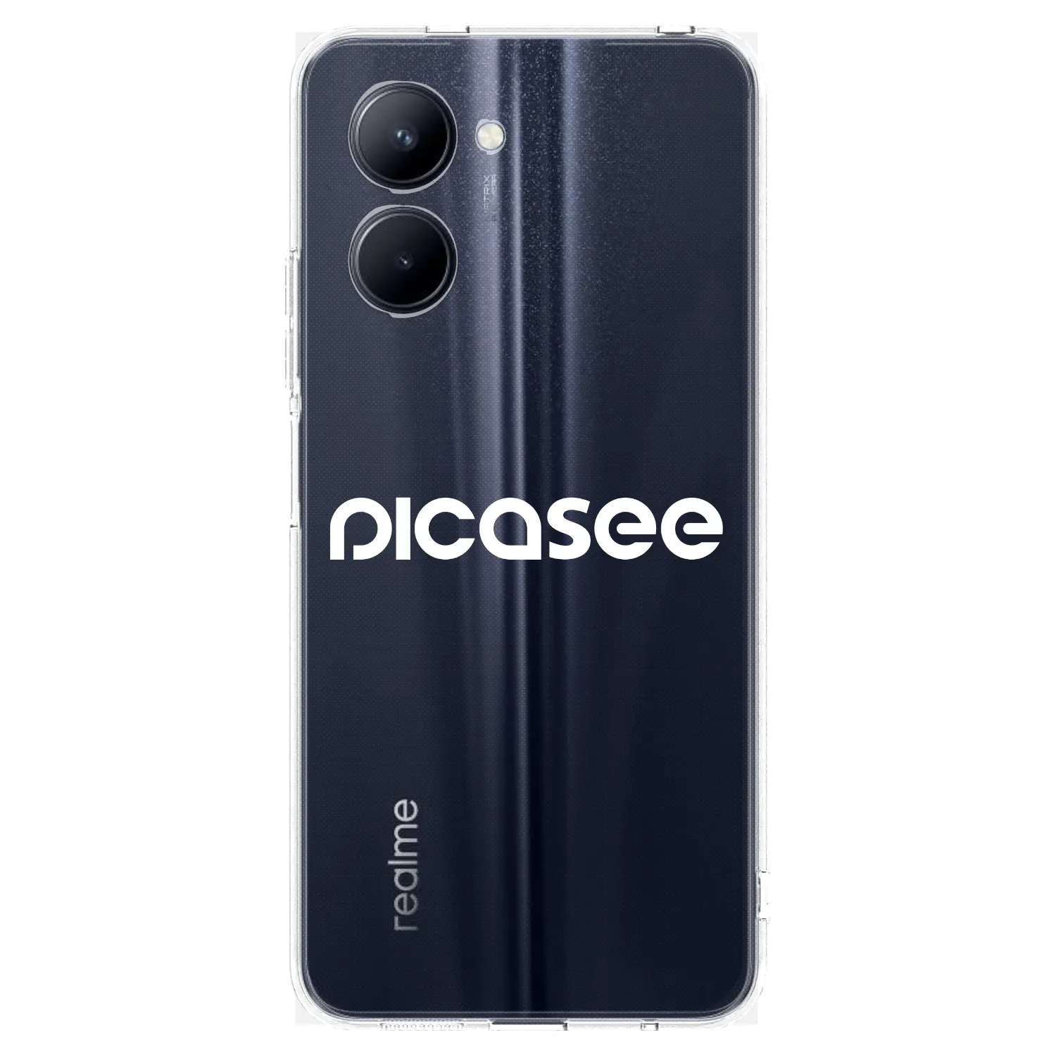 Picasee διαφανής θήκη σιλικόνης Realme C33 (2023) - Picasee - new logo - white