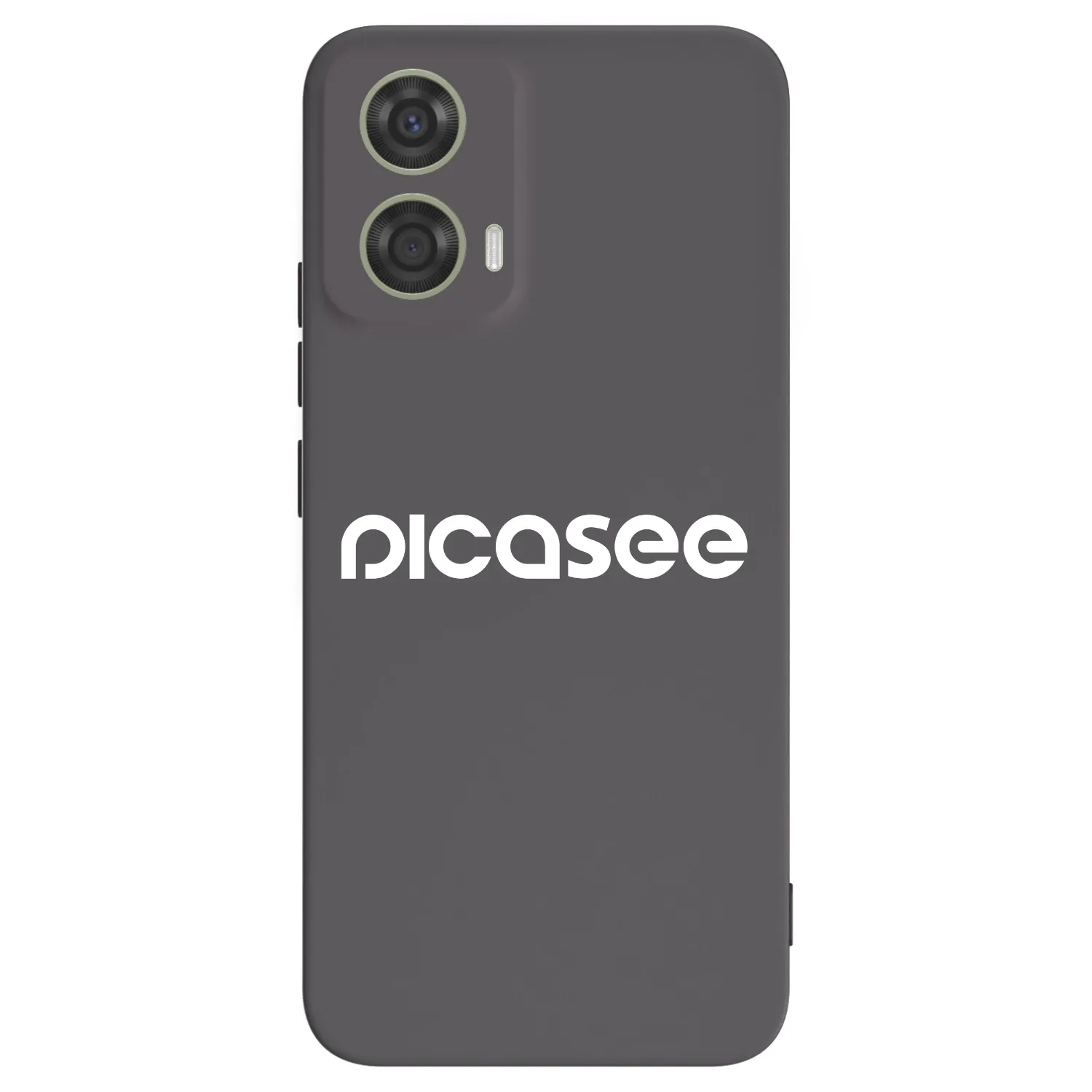 Picasee Μαύρη θήκη σιλικόνης για Motorola Moto G24 - Picasee - new logo - white