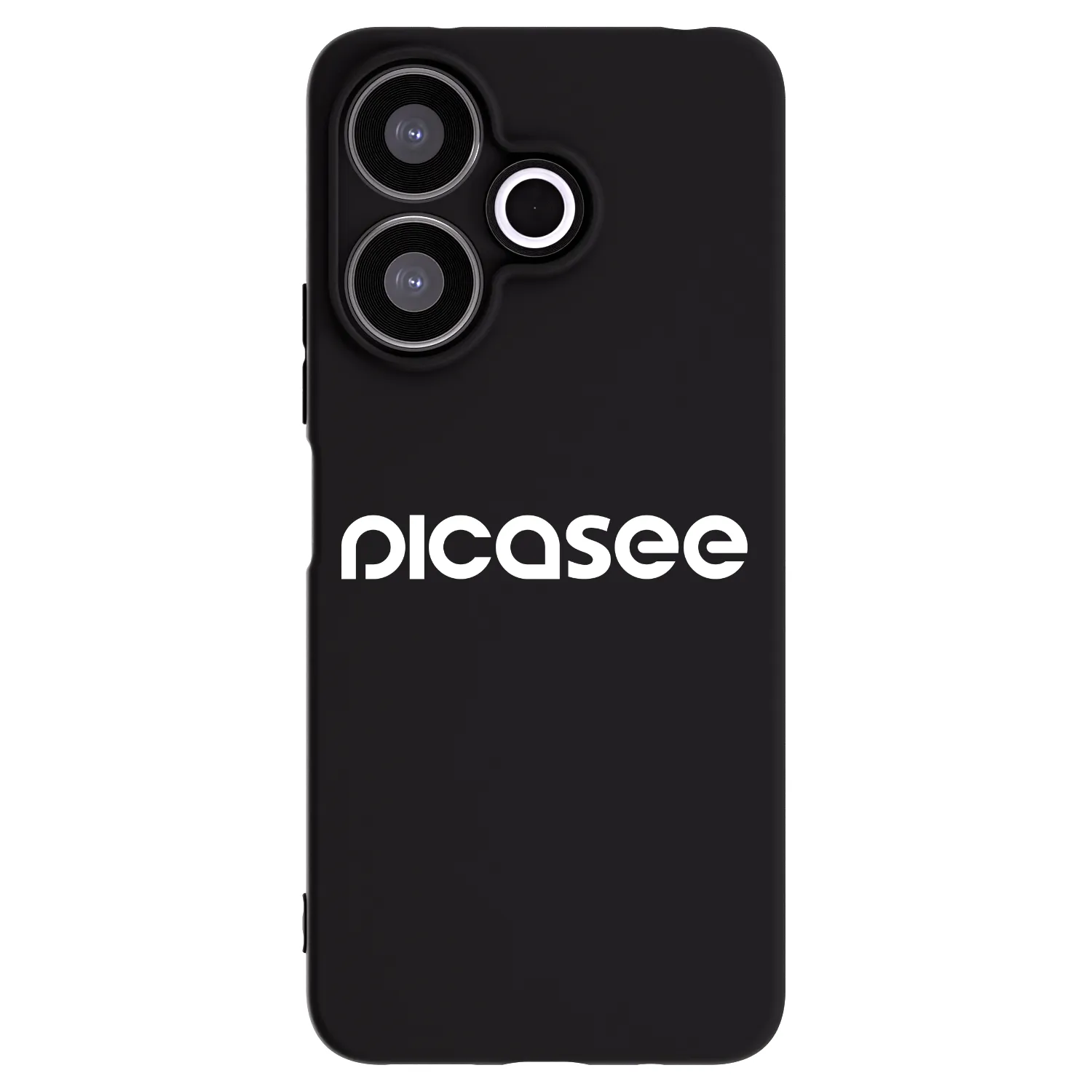 Picasee Μαύρη θήκη σιλικόνης για Xiaomi Redmi 13 4G - Picasee - new logo - white