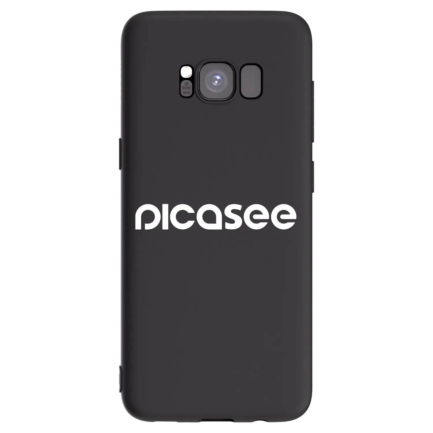 Picasee Μαύρη θήκη σιλικόνης για Samsung Galaxy S8 G950F - Picasee - new logo - white