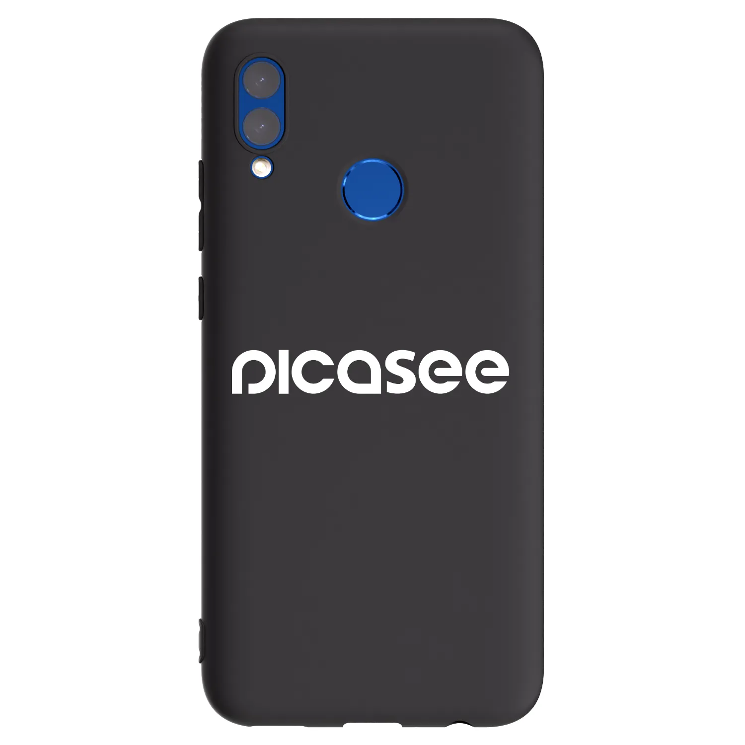 Picasee Μαύρη θήκη σιλικόνης για Huawei P Smart 2019 - Picasee - new logo - white