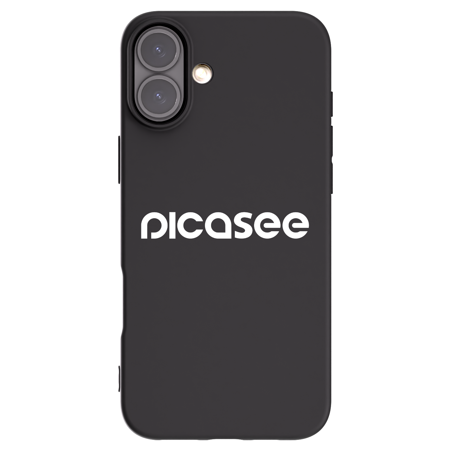 Picasee Μαύρη θήκη σιλικόνης για Apple iPhone 16 Plus - Picasee - new logo - white