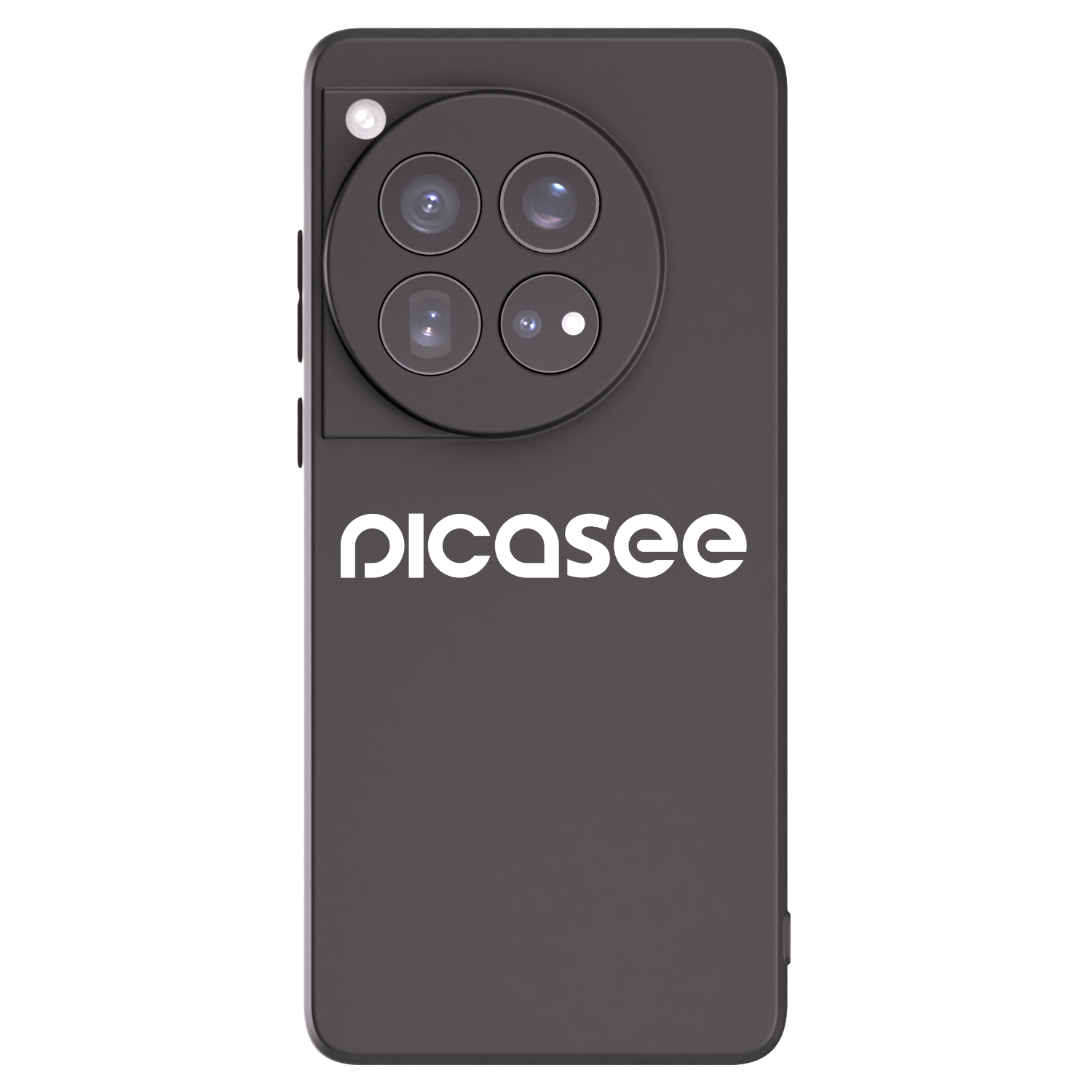 Picasee Μαύρη θήκη σιλικόνης για OnePlus 12 5G - Picasee - new logo - white