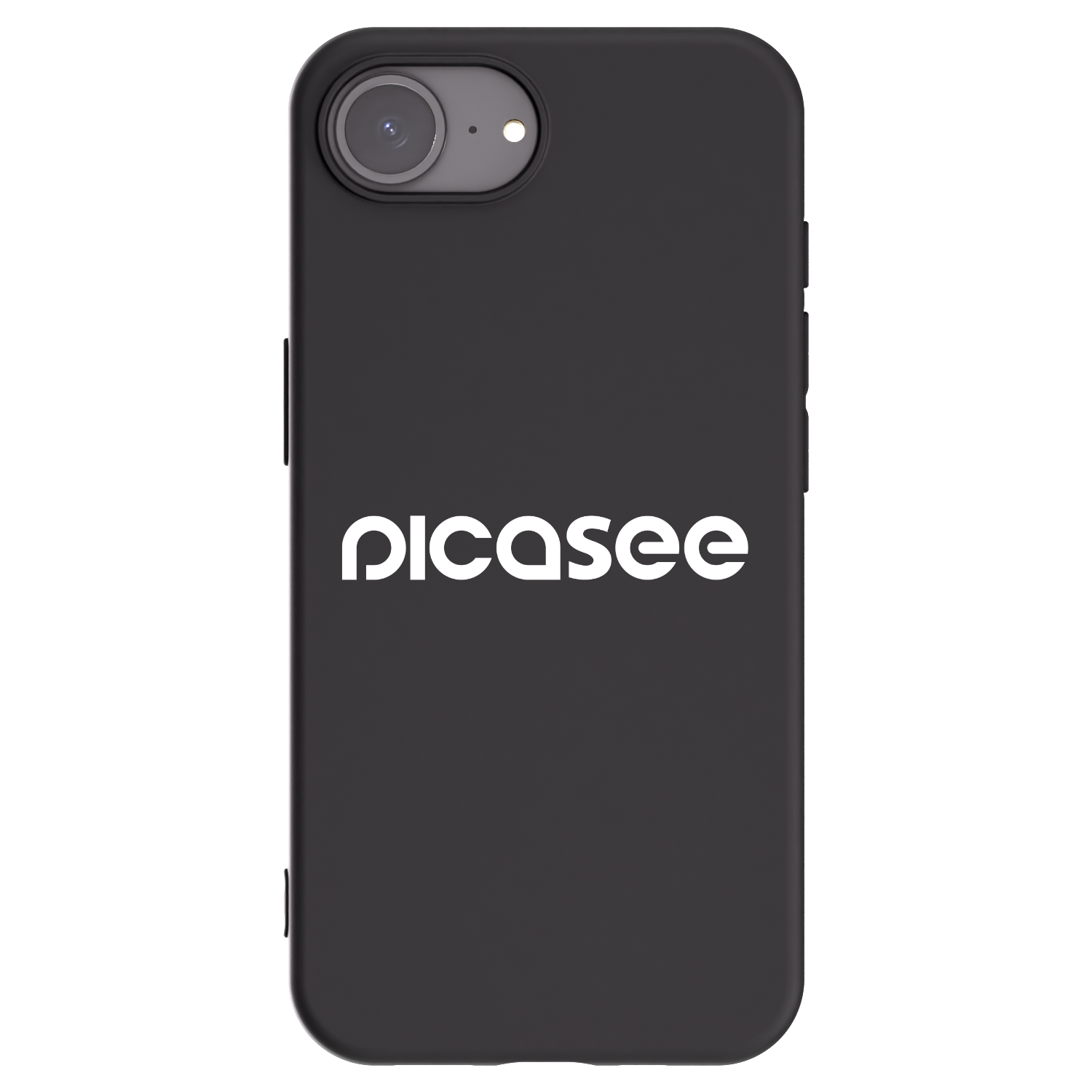 Picasee Μαύρη θήκη σιλικόνης για Apple iPhone 16e - Picasee - new logo - white