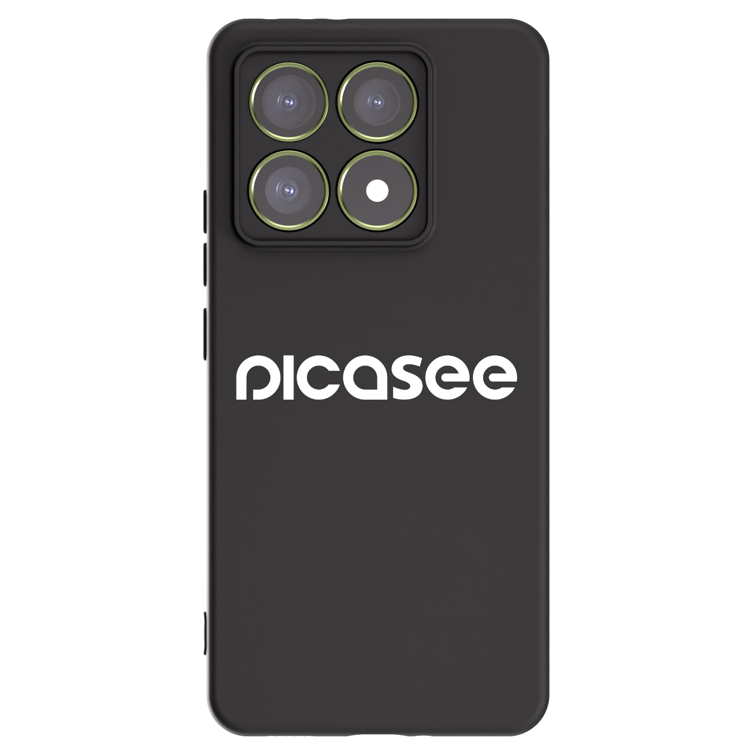 Picasee Μαύρη θήκη σιλικόνης για Xiaomi 14T - Picasee - new logo - white