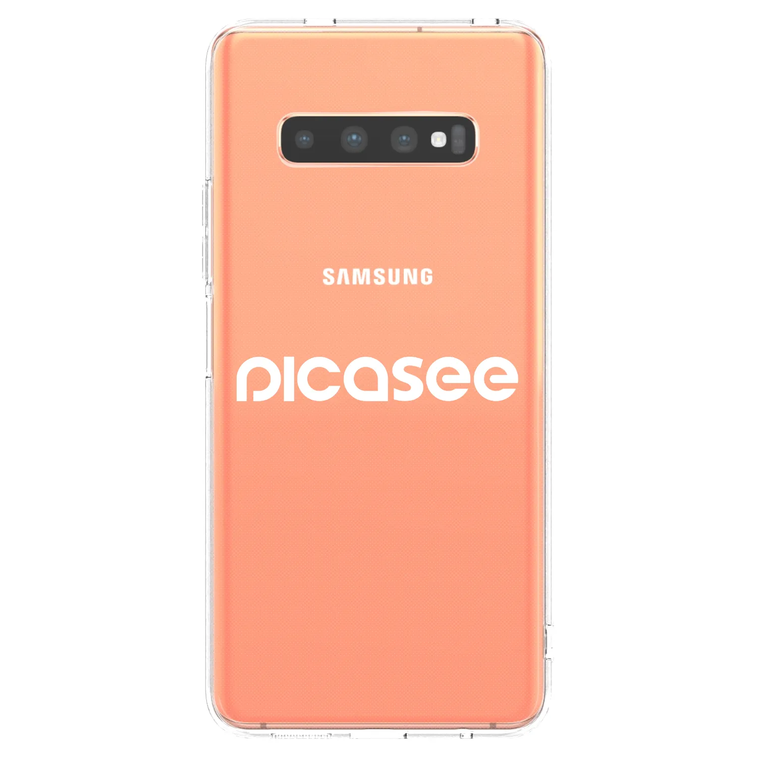 Picasee διαφανής θήκη σιλικόνης Samsung Galaxy S10 Plus G975 - Picasee - new logo - white
