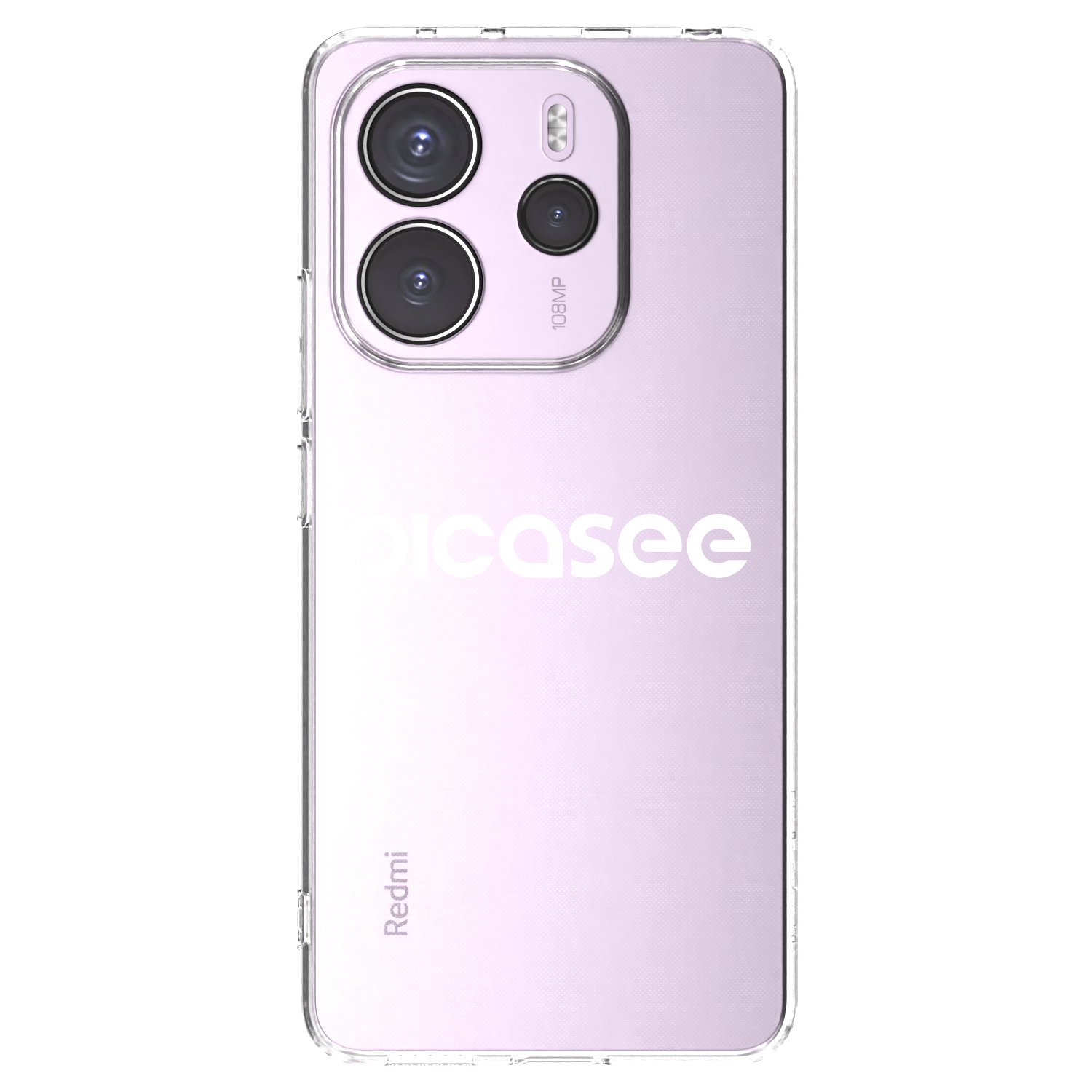Picasee διαφανής θήκη σιλικόνης Xiaomi Redmi Note 14 4G - Picasee - new logo - white
