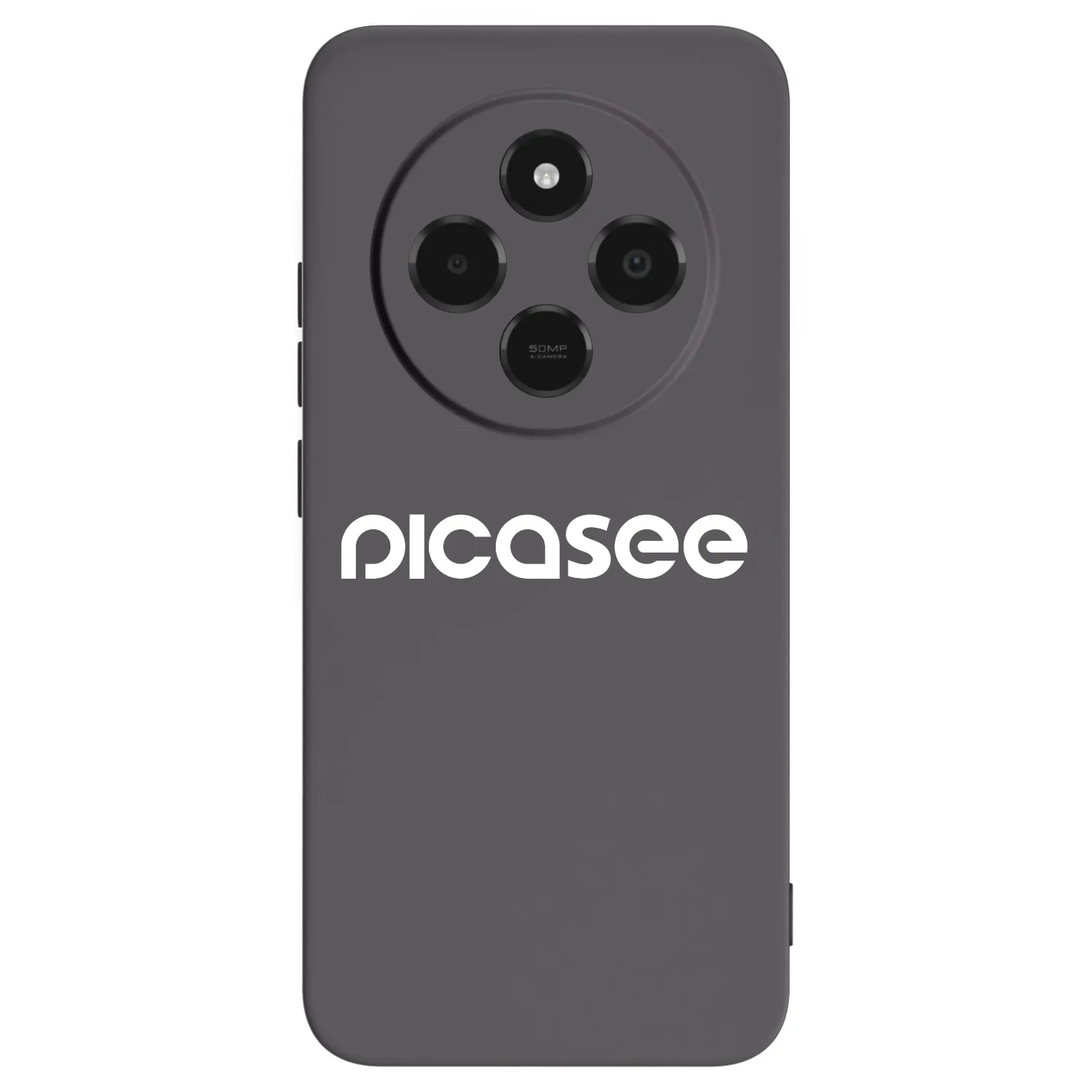 Picasee Μαύρη θήκη σιλικόνης για Xiaomi Poco C75 - Picasee - new logo - white