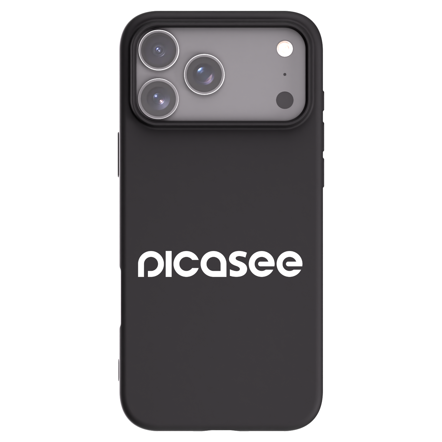 Picasee Μαύρη θήκη σιλικόνης για Apple iPhone 17 Pro Max - Picasee - new logo - white