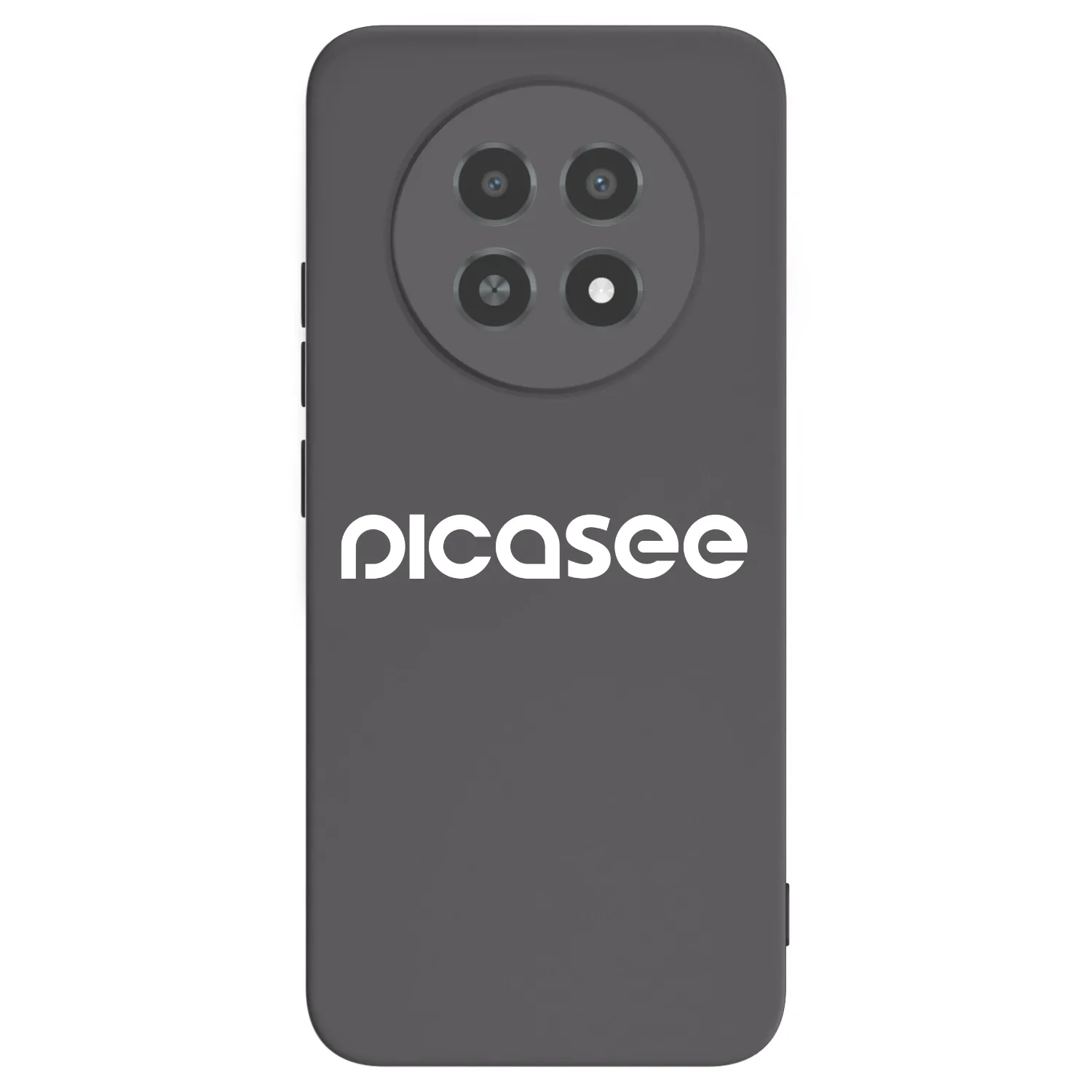 Picasee Μαύρη θήκη σιλικόνης για Realme 12X - Picasee - new logo - white