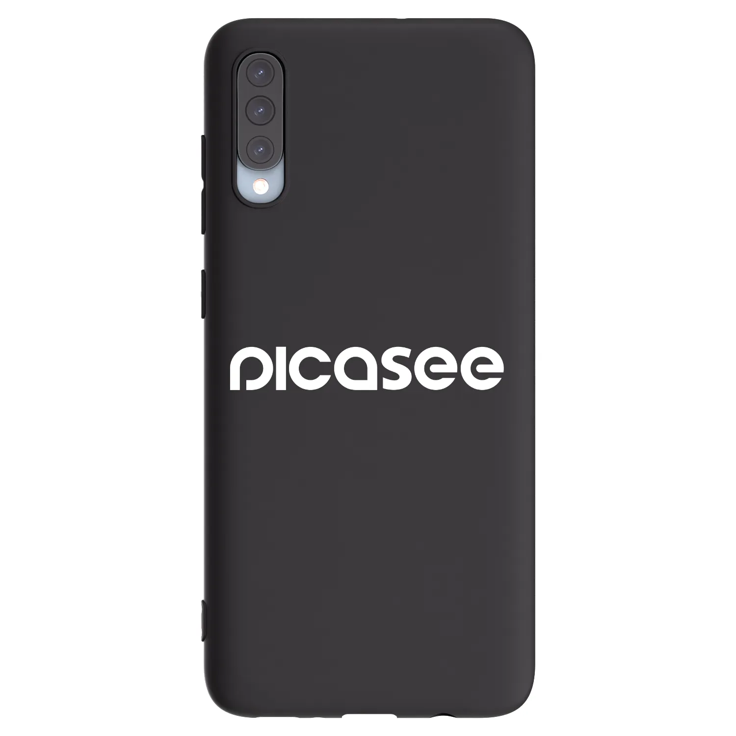 Picasee Μαύρη θήκη σιλικόνης για Samsung Galaxy A70 A705F - Picasee - new logo - white