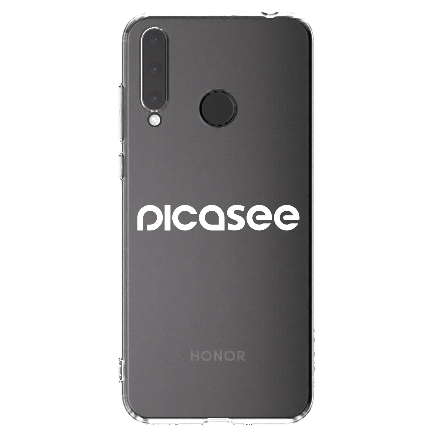 Picasee διαφανής θήκη σιλικόνης Honor 20 Lite - Picasee - new logo - white
