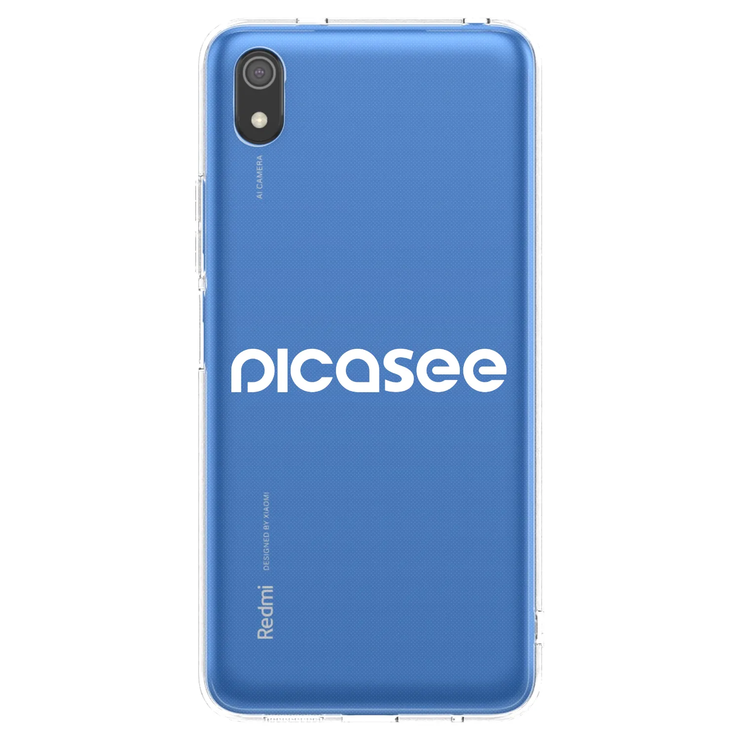 Picasee διαφανής θήκη σιλικόνης Xiaomi Redmi 7A - Picasee - new logo - white
