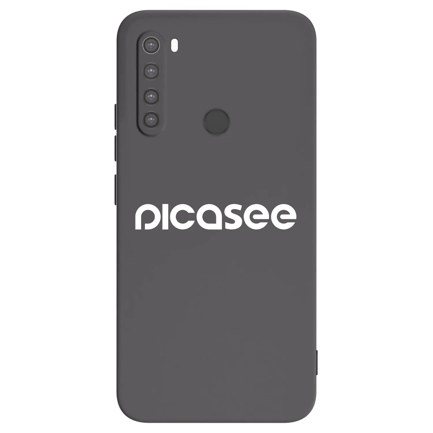 Picasee Μαύρη θήκη σιλικόνης για Xiaomi Redmi Note 8 - Picasee - new logo - white