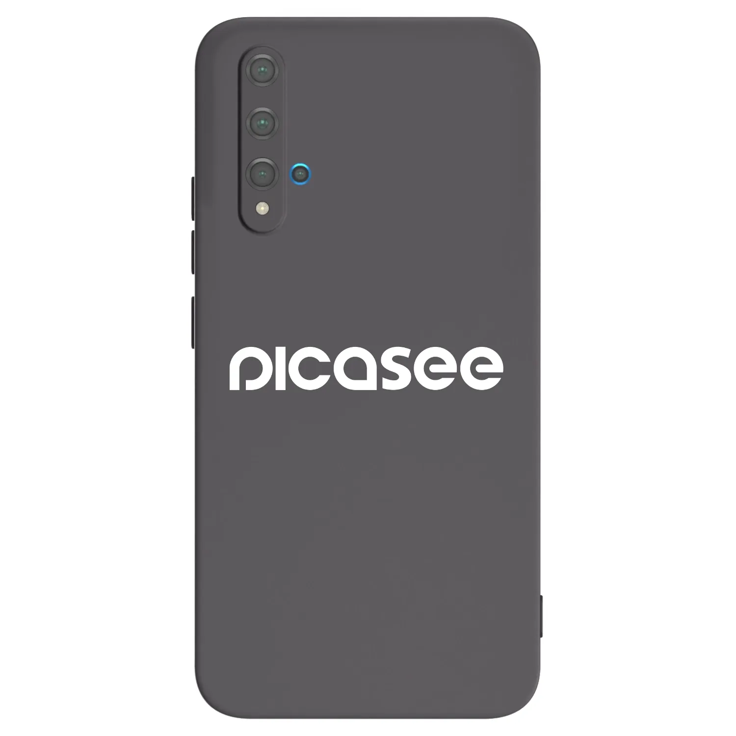Picasee Μαύρη θήκη σιλικόνης για Huawei Nova 5T - Picasee - new logo - white