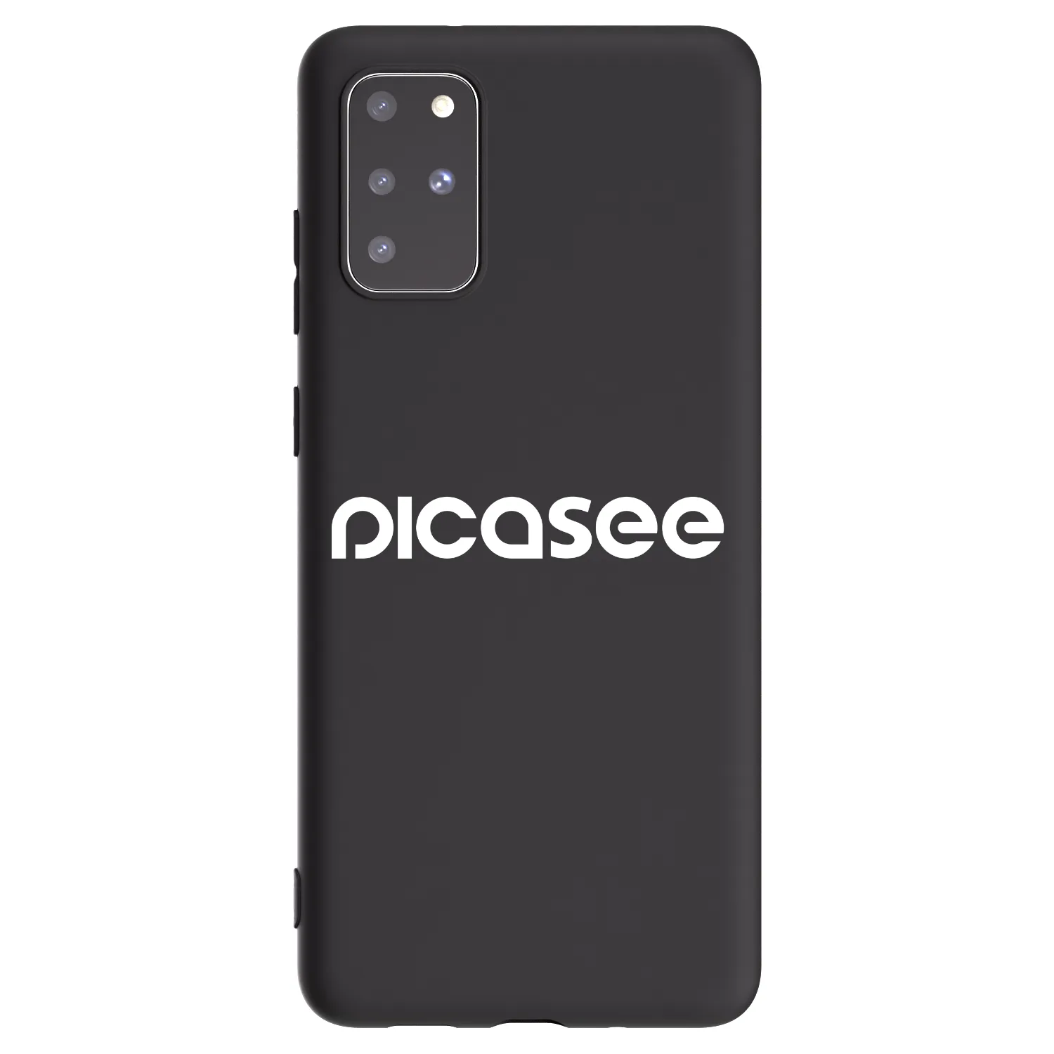 Picasee Μαύρη θήκη σιλικόνης για Samsung Galaxy S20+ G985F - Picasee - new logo - white