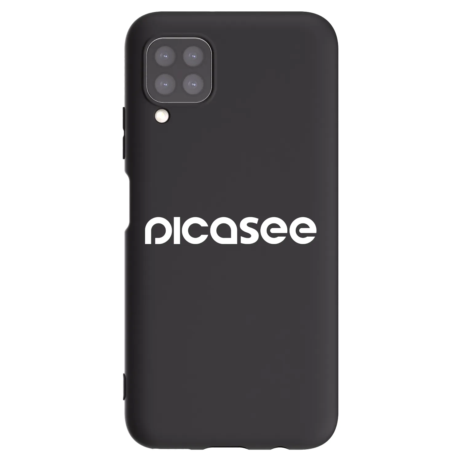 Picasee Μαύρη θήκη σιλικόνης για Huawei P40 Lite - Picasee - new logo - white