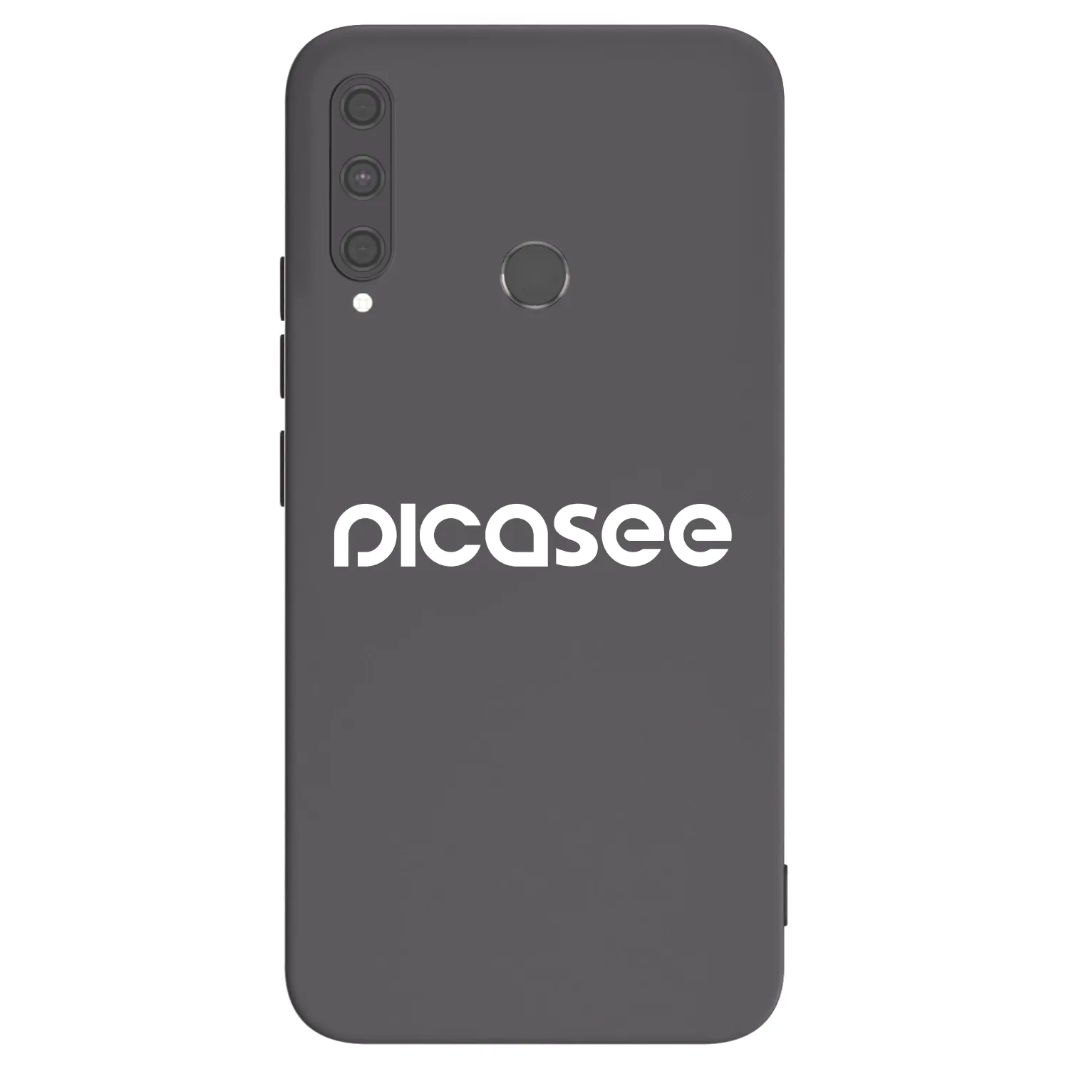 Picasee Μαύρη θήκη σιλικόνης για Huawei P40 Lite E - Picasee - new logo - white