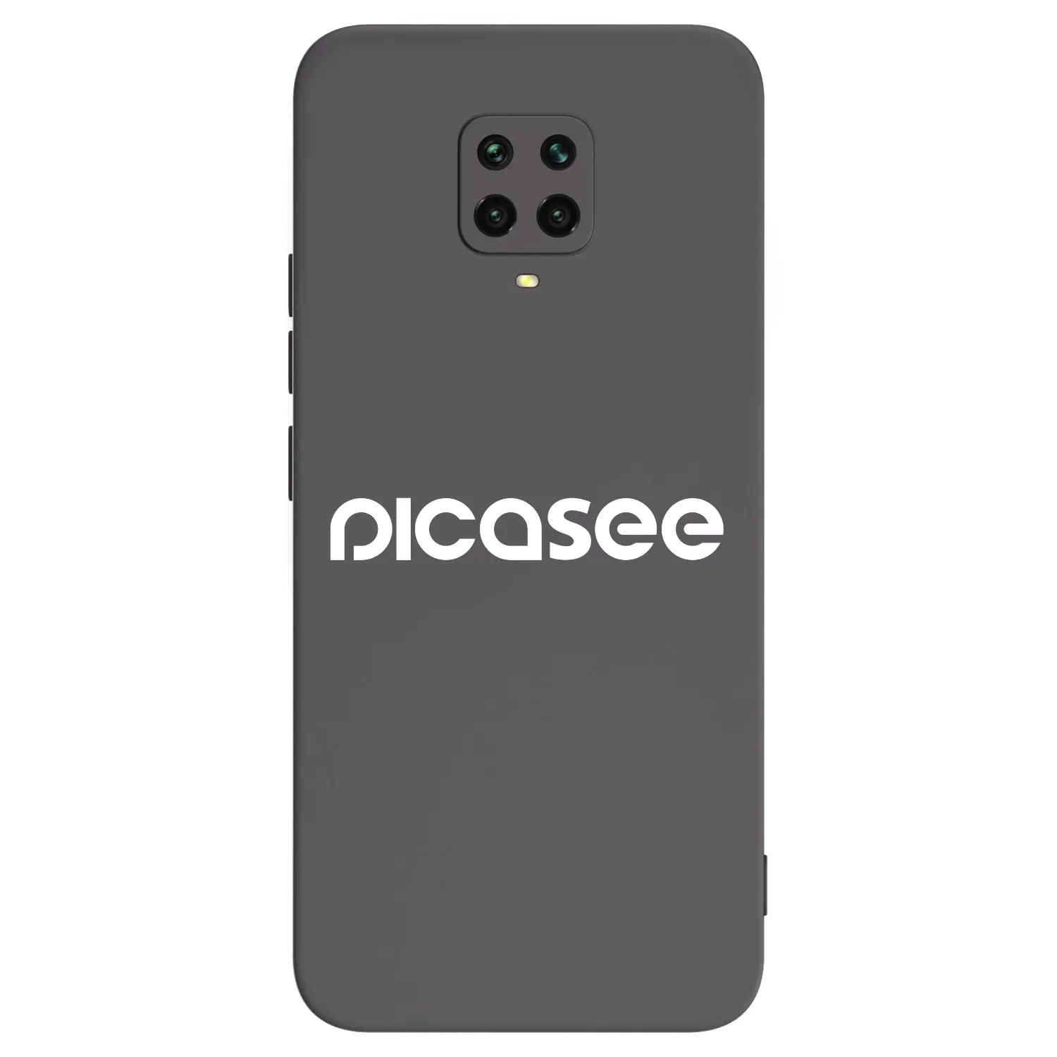 Picasee Μαύρη θήκη σιλικόνης για Xiaomi Redmi Note 9 Pro - Picasee - new logo - white