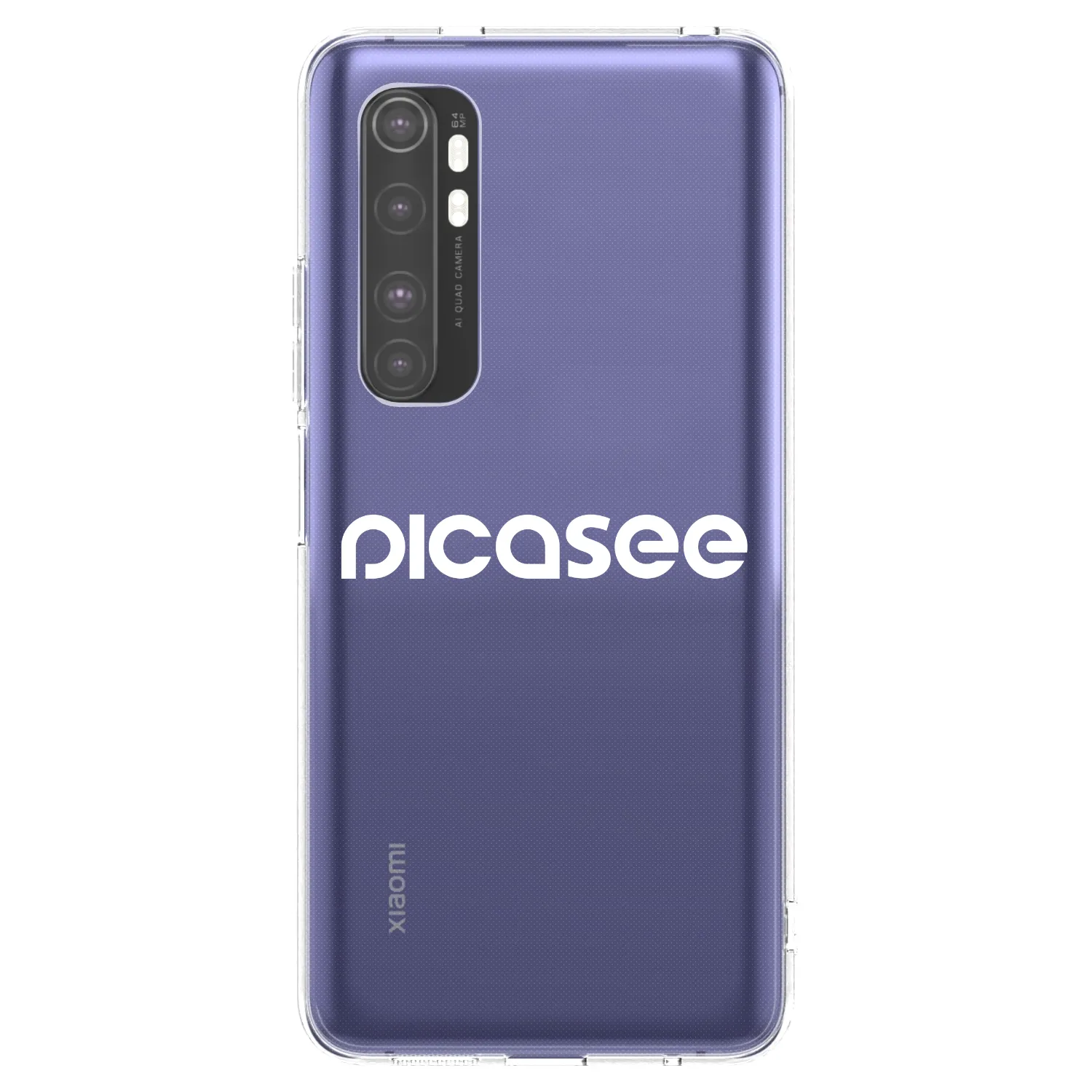 Picasee διαφανής θήκη σιλικόνης Xiaomi Mi Note 10 Lite - Picasee - new logo - white