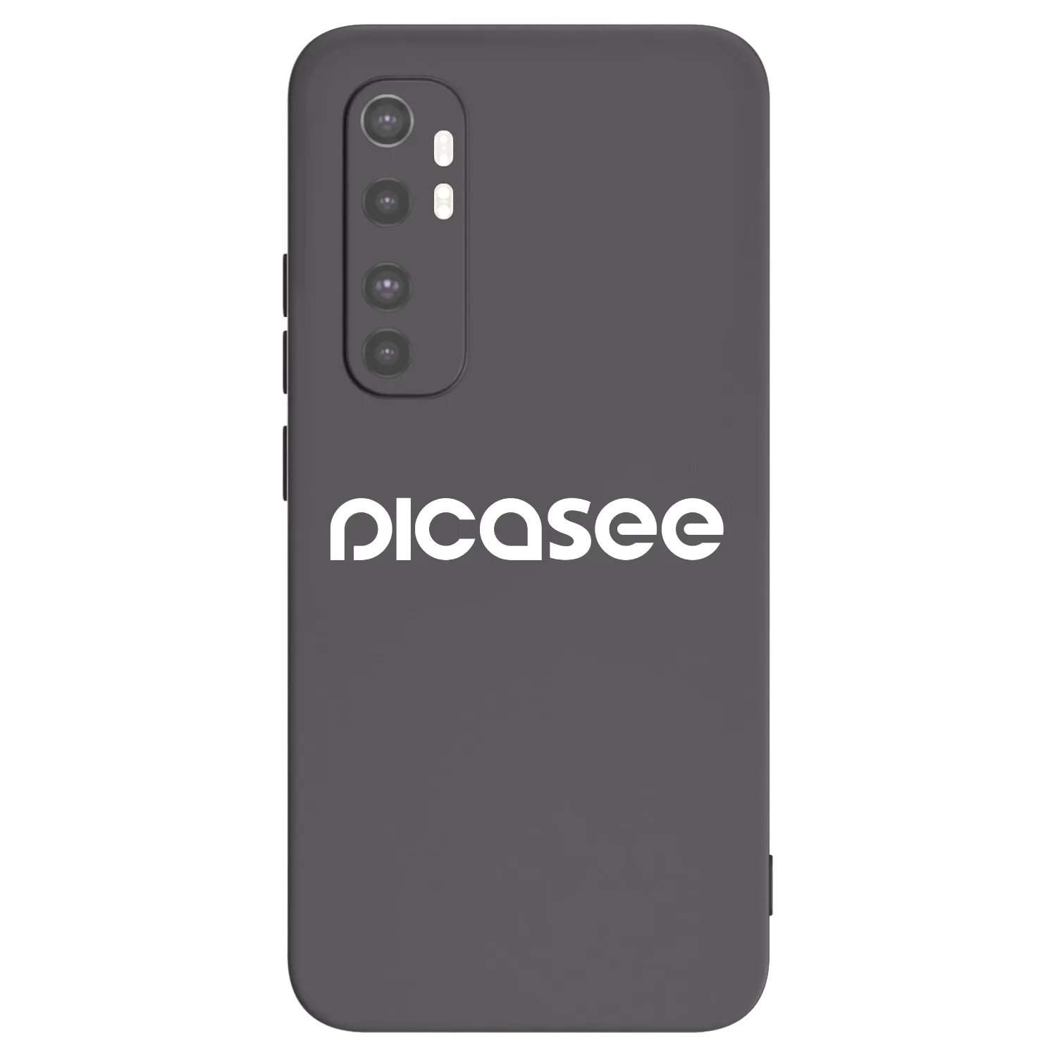 Picasee Μαύρη θήκη σιλικόνης για Xiaomi Mi Note 10 Lite - Picasee - new logo - white
