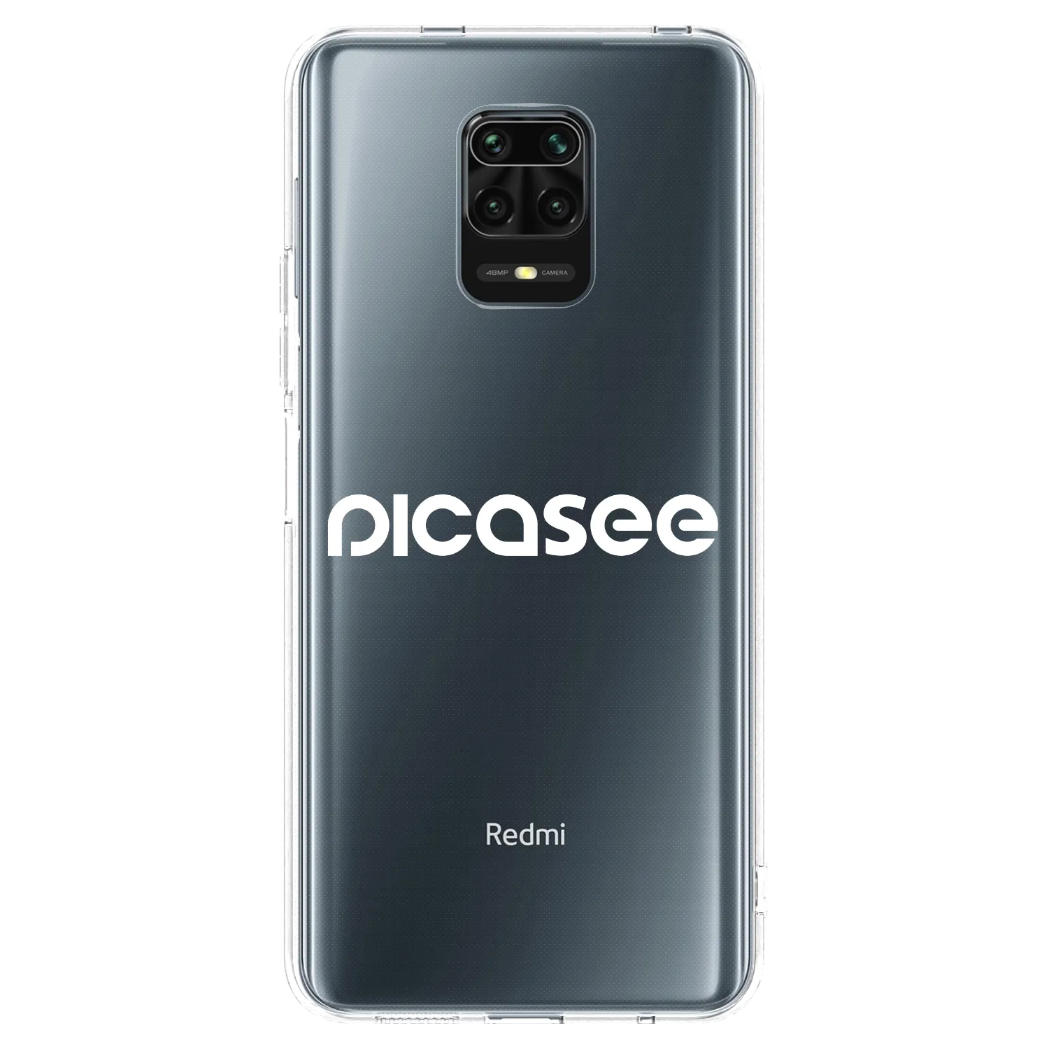 Picasee διαφανής θήκη σιλικόνης Xiaomi Redmi Note 9S - Picasee - new logo - white