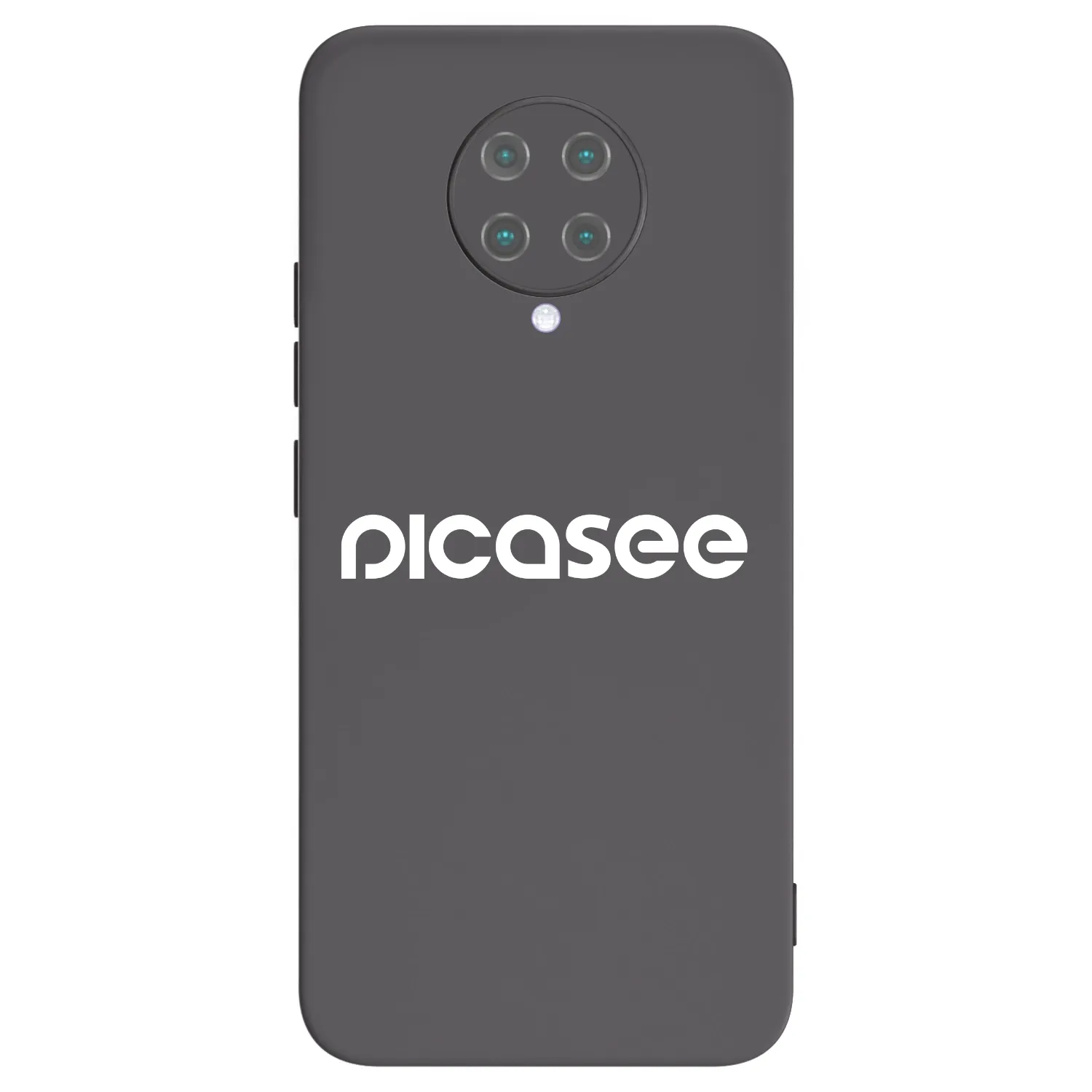 Picasee Μαύρη θήκη σιλικόνης για Xiaomi Poco F2 Pro - Picasee - new logo - white