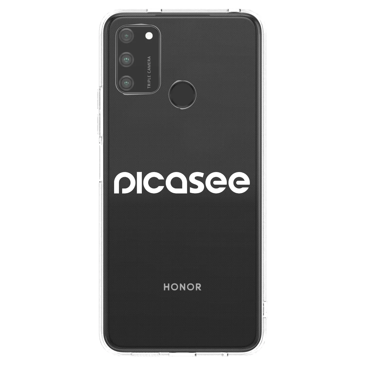 Picasee διαφανής θήκη σιλικόνης Honor 9A - Picasee - new logo - white