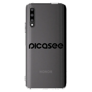 Picasee διαφανής θήκη σιλικόνης Honor 9X Pro - Picasee - new logo - black