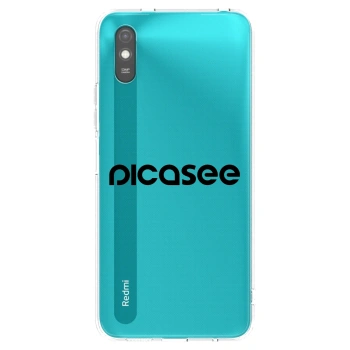 Picasee διαφανής θήκη σιλικόνης Xiaomi Redmi 9A - Picasee - new logo - black