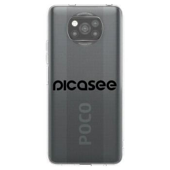 Picasee Μαύρη θήκη σιλικόνης για Xiaomi Poco X3 - Picasee - new logo - black