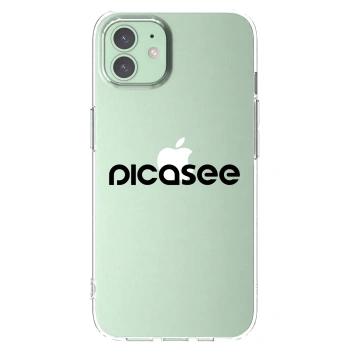 Picasee διαφανής θήκη σιλικόνης Apple iPhone 12 Pro - Picasee - new logo - black