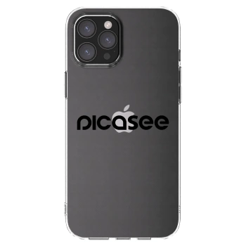 Picasee διαφανής θήκη σιλικόνης Apple iPhone 12 Pro Max - Picasee - new logo - black